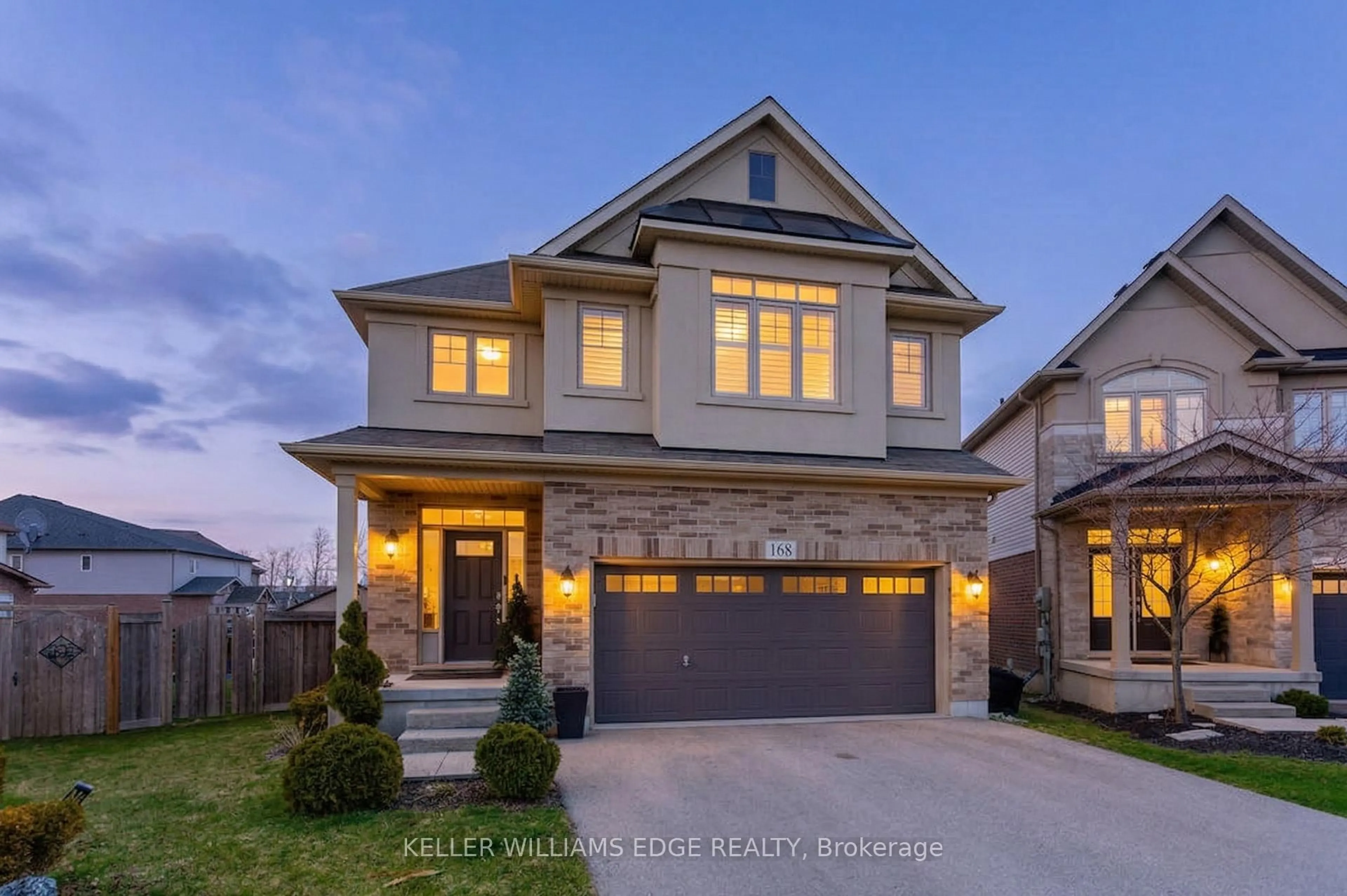Home with brick exterior material, street for 168 Echovalley Dr, Hamilton Ontario L8J 0H2