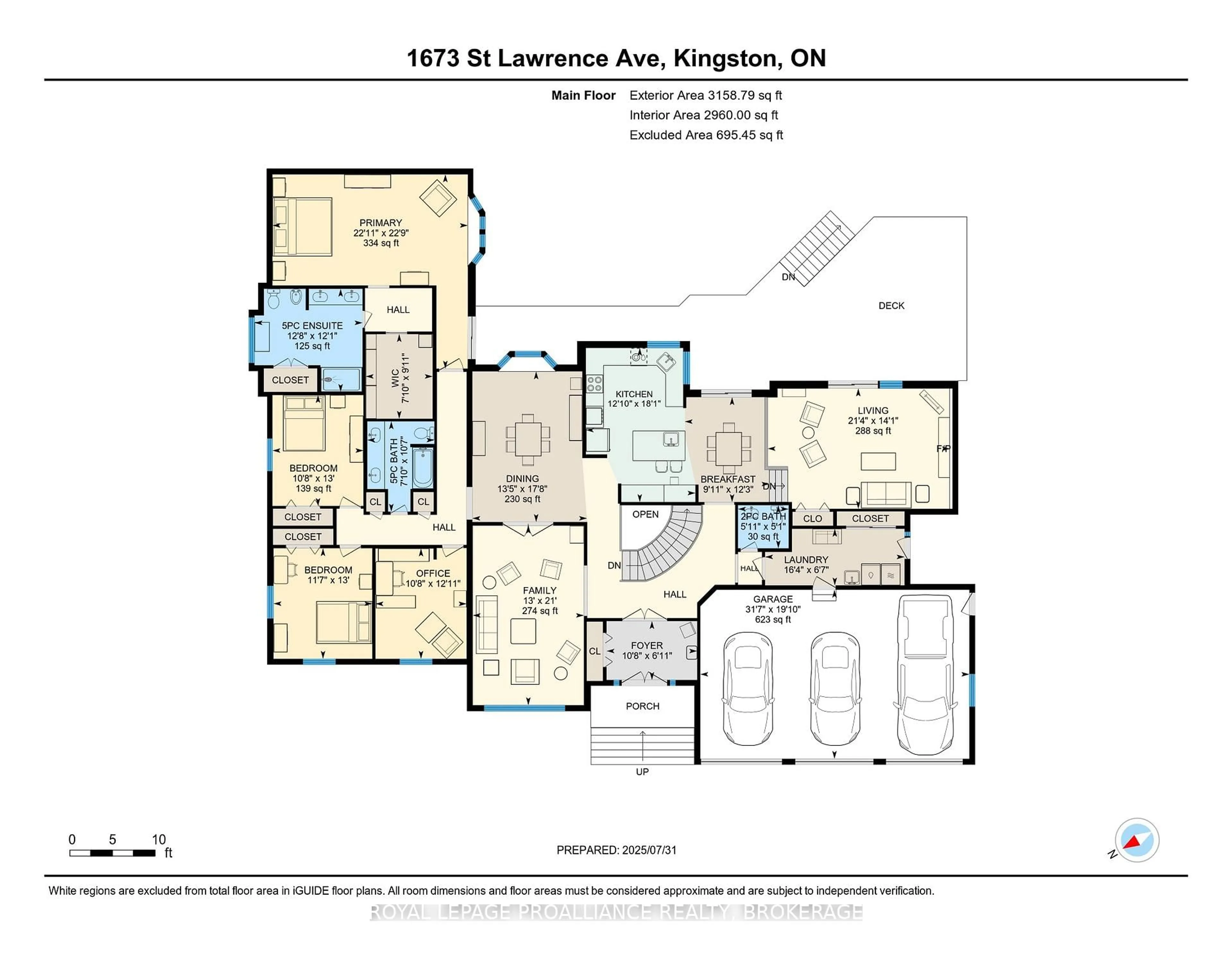 Floor plan for 1673 St. Lawrence Ave, Kingston Ontario K7L 2V1