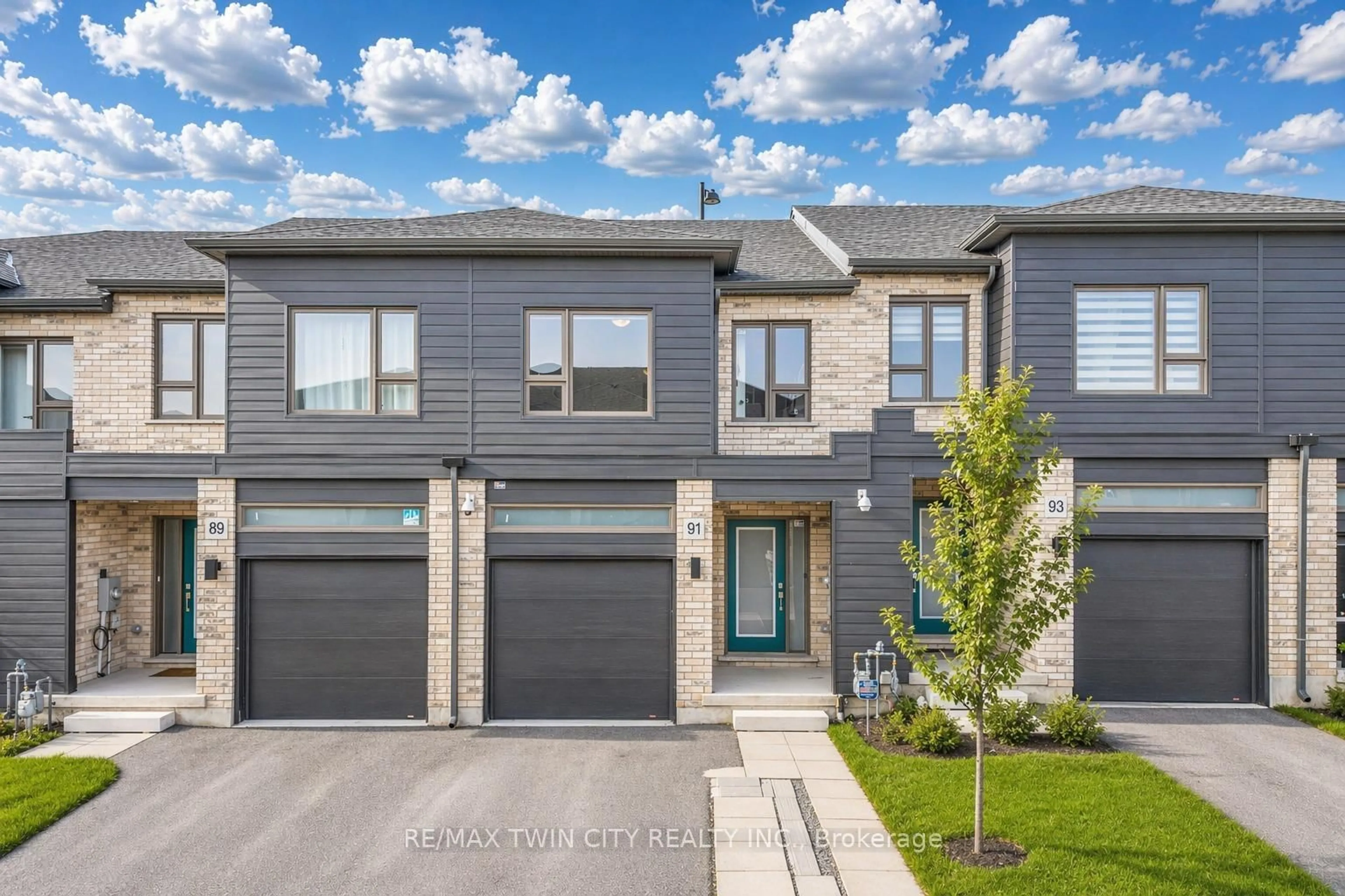 Home with brick exterior material, street for 91 Pony Way, Kitchener Ontario N0B 2E0