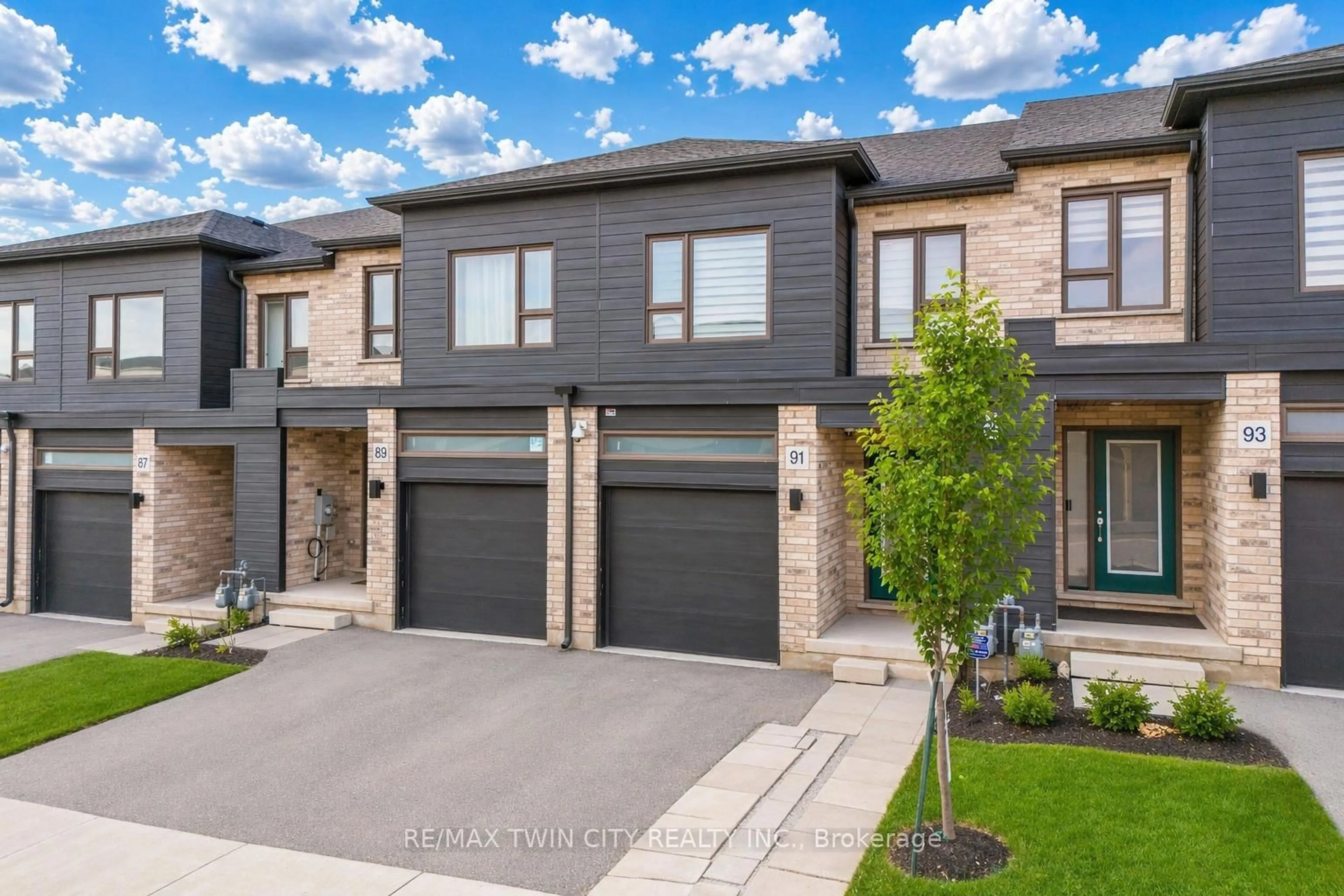 Home with brick exterior material, street for 91 Pony Way, Kitchener Ontario N0B 2E0