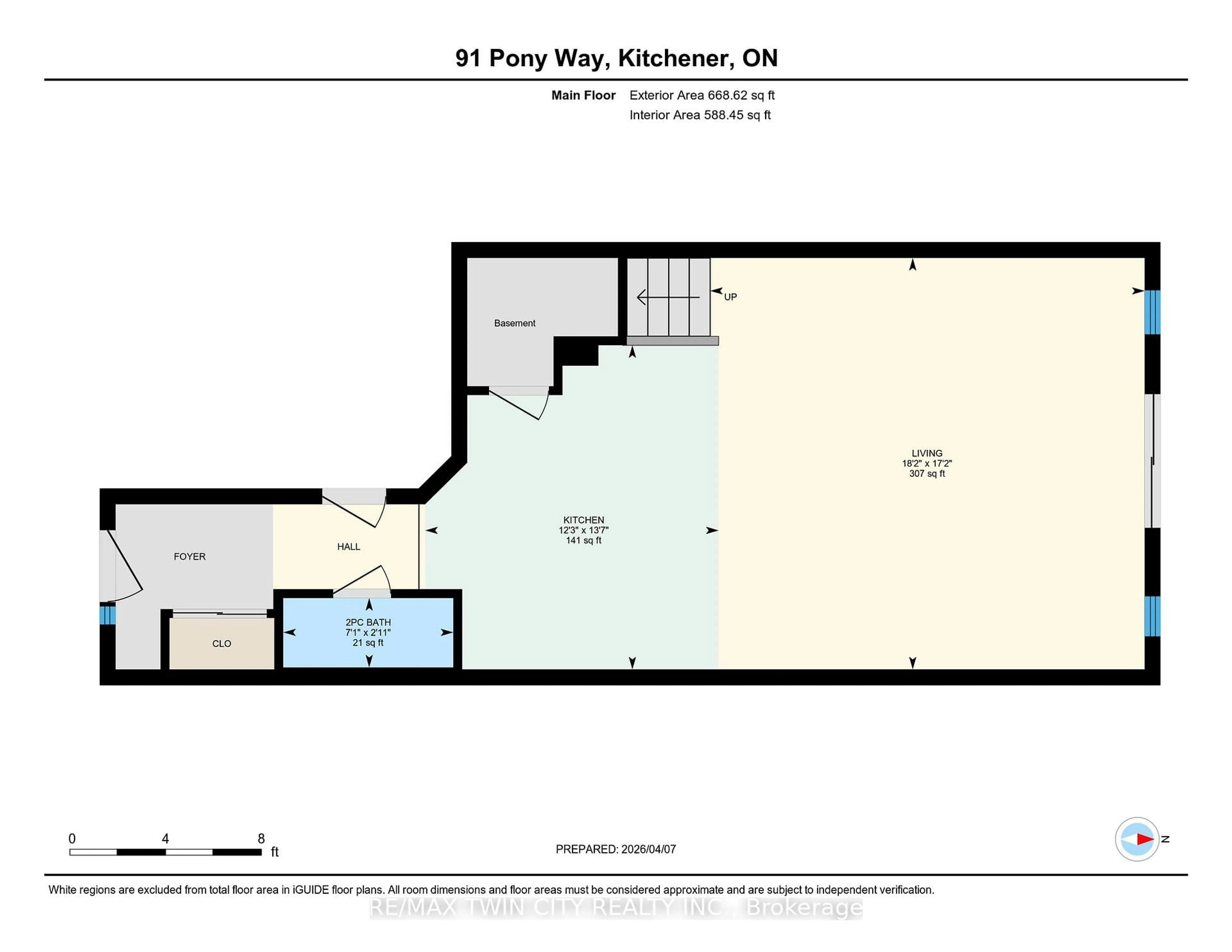 Floor plan for 91 Pony Way, Kitchener Ontario N0B 2E0