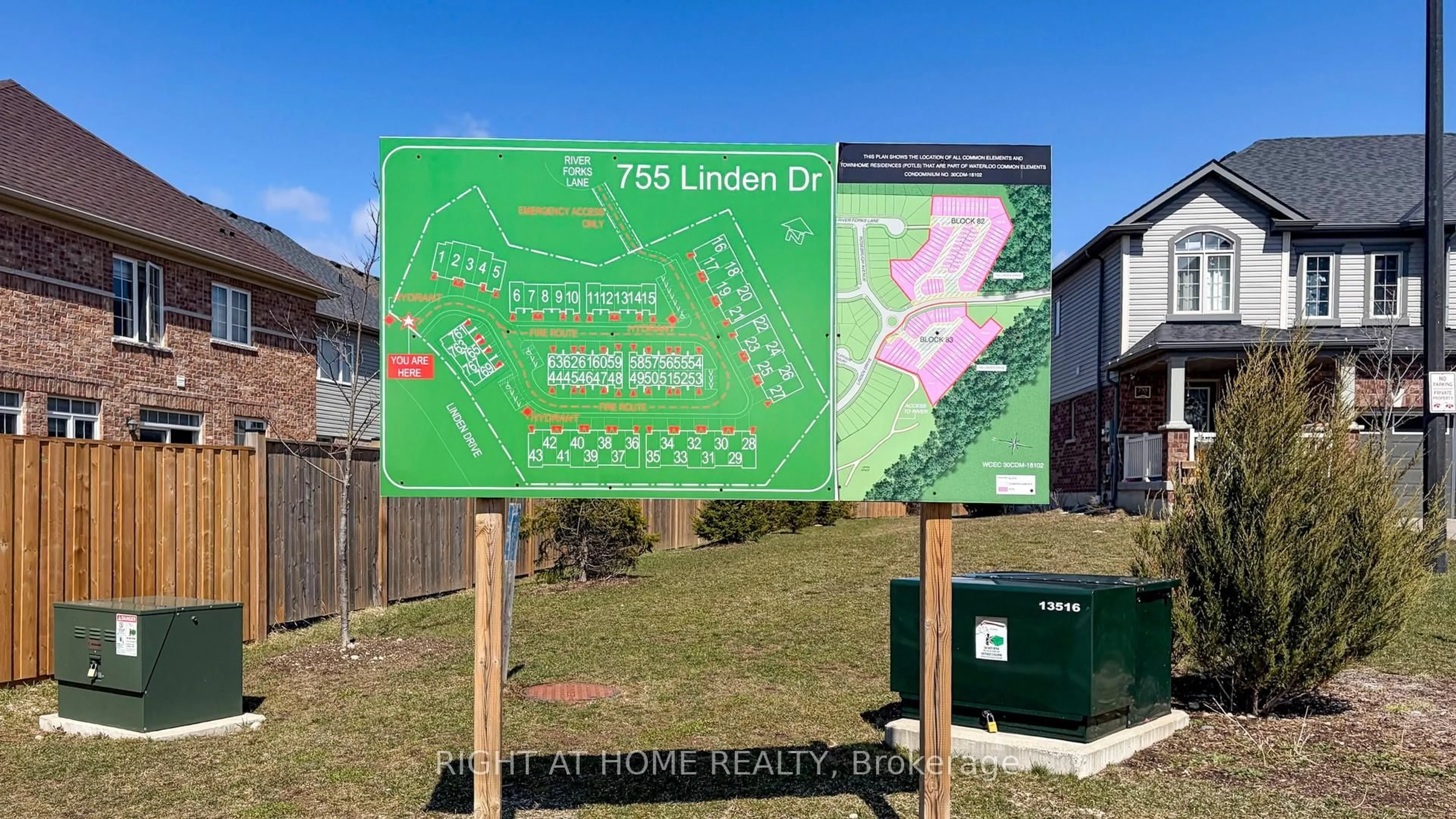 Picture of a map for 755 Linden Dr #23, Cambridge Ontario N3H 0E4