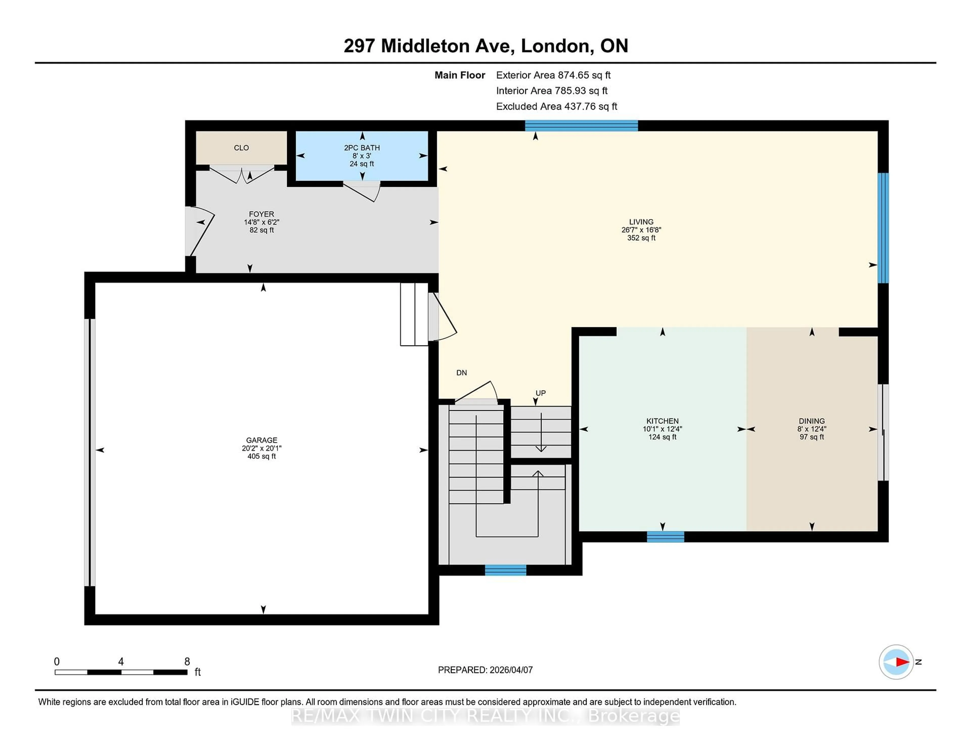 Floor plan for 297 Middleton Ave, London South Ontario N6L 0G1