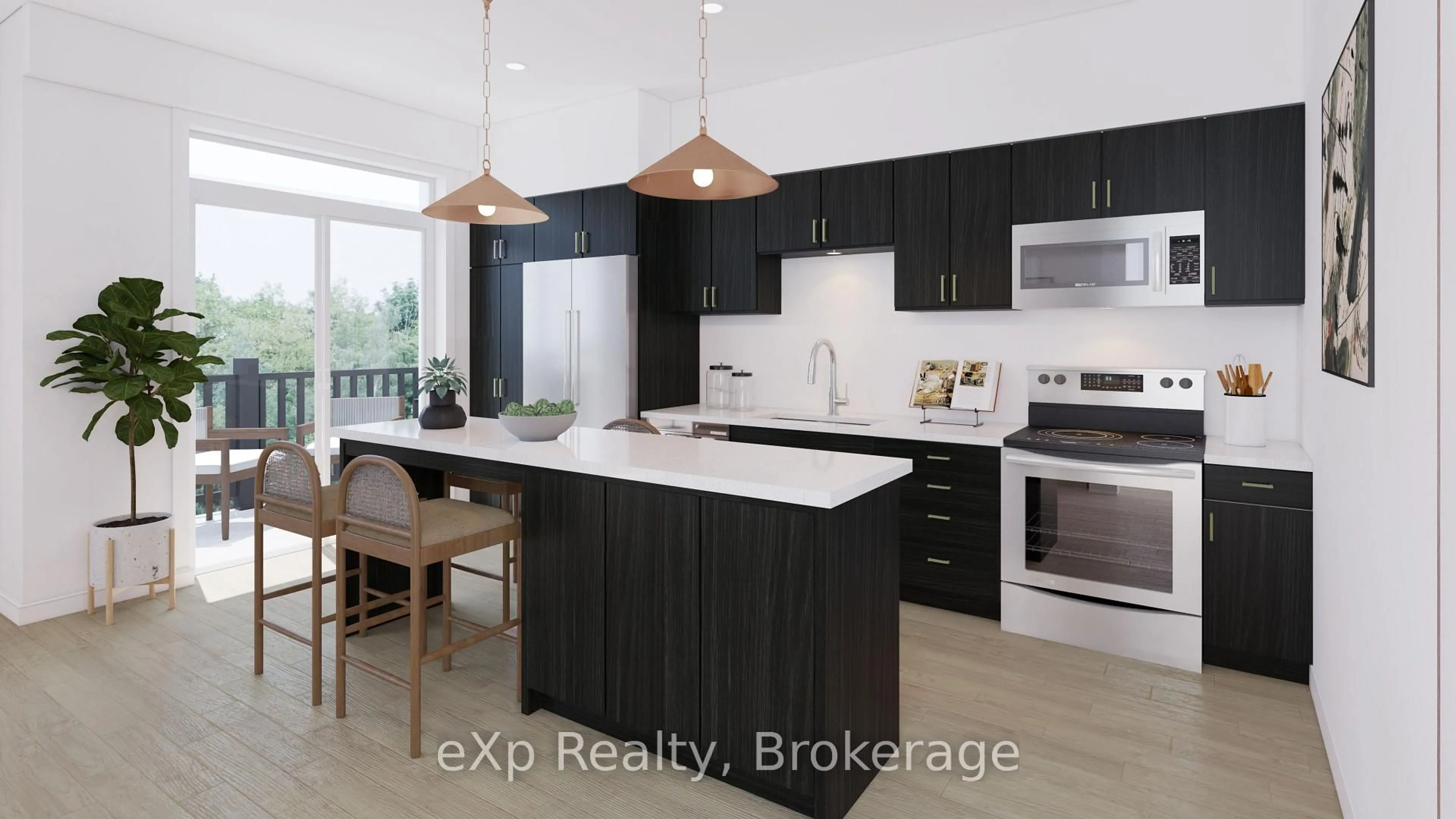 Open concept kitchen, unknown for 824 Woolwich St #F187, Guelph Ontario N1H 1G8