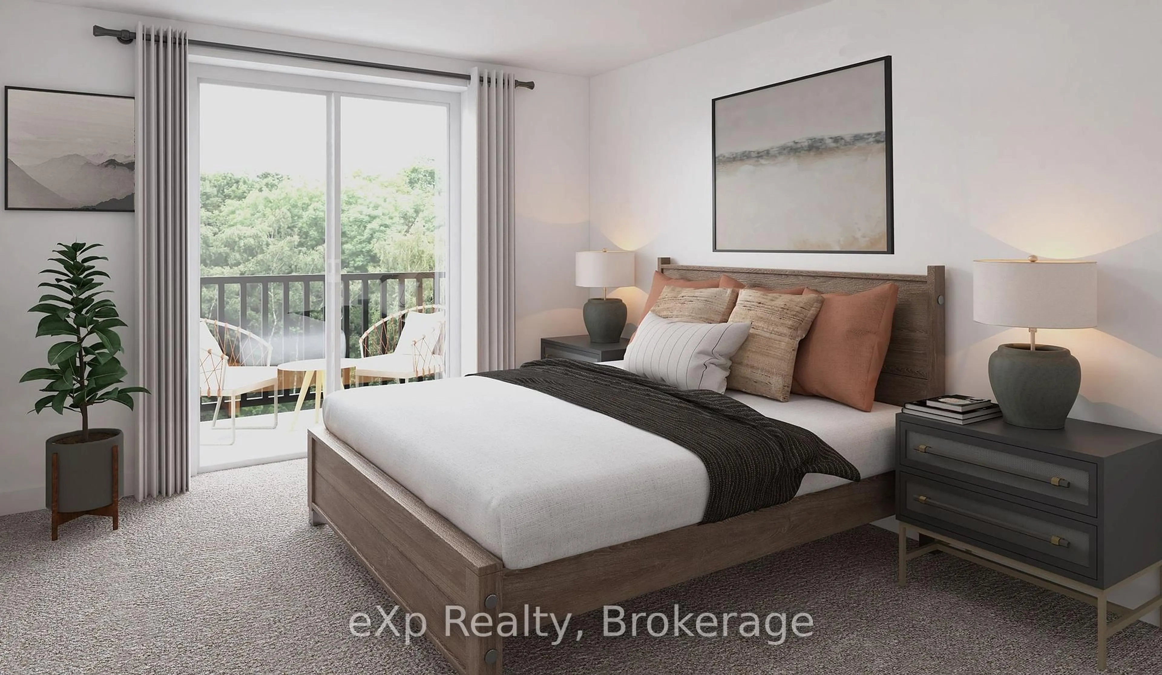 Bedroom with bed, unknown for 824 Woolwich St #F187, Guelph Ontario N1H 1G8