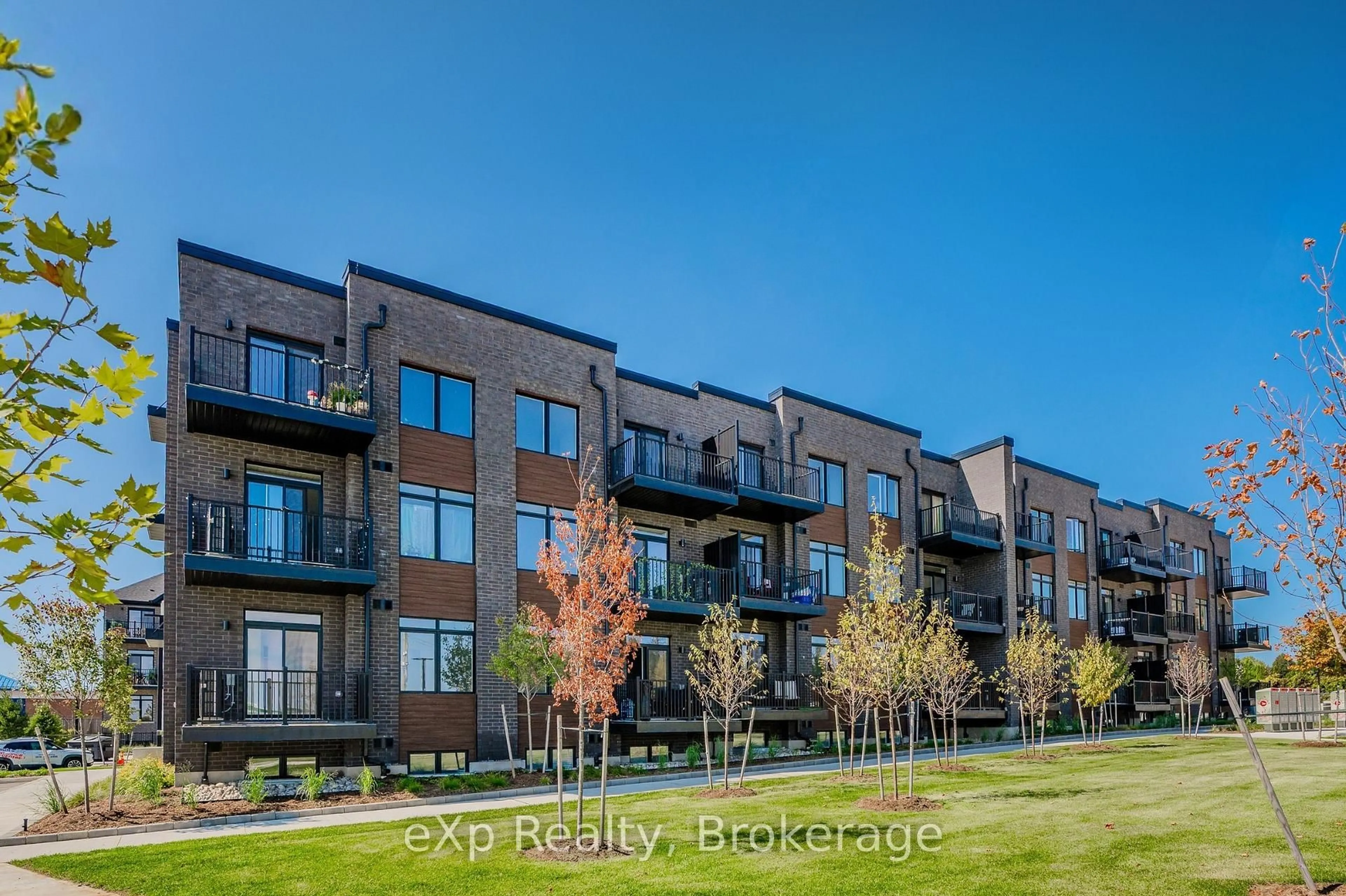 A pic from outside/outdoor area/front of a property/back of a property/a pic from drone, unknown for 824 Woolwich St #F187, Guelph Ontario N1H 1G8