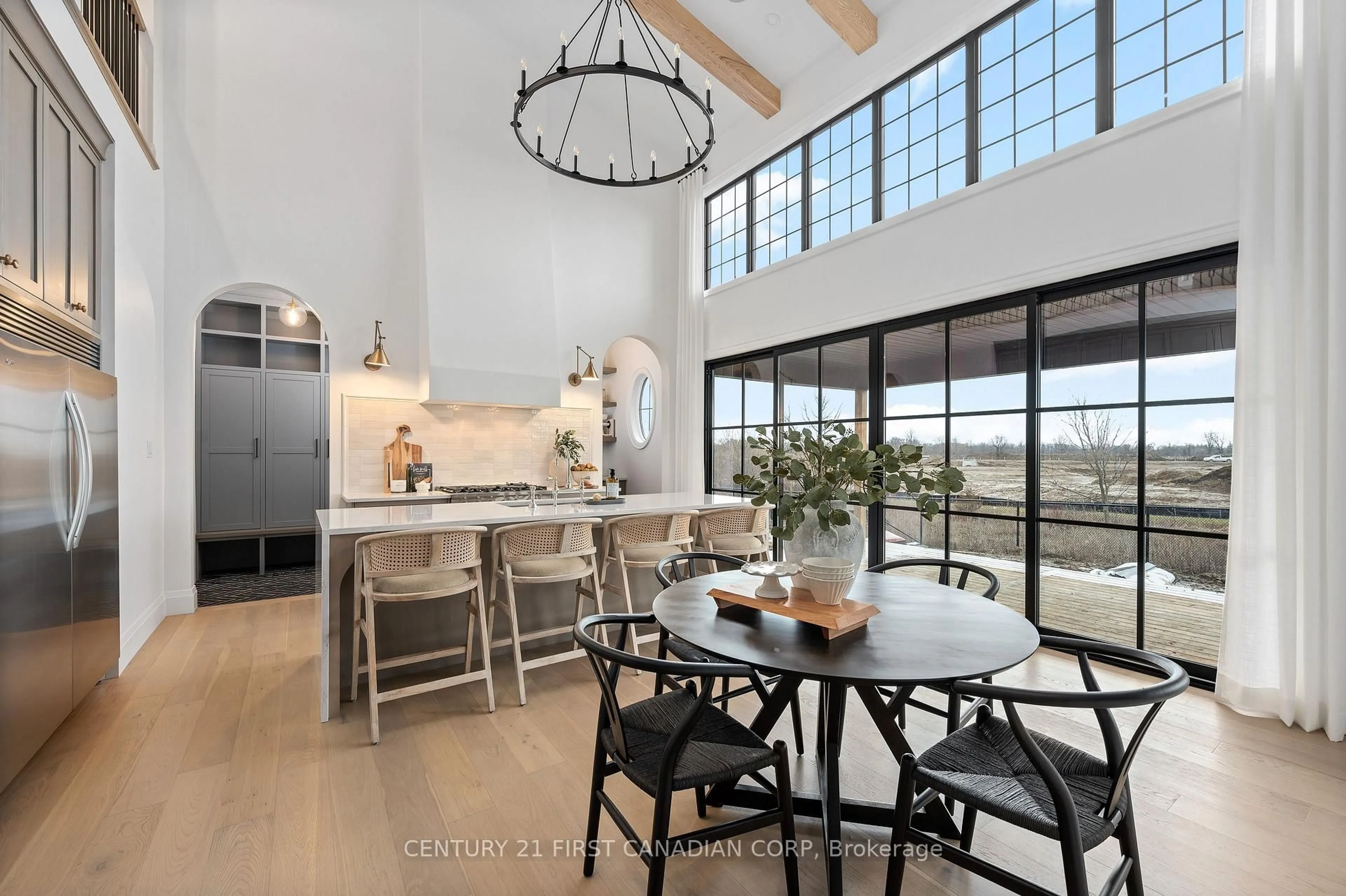 Open concept kitchen, ceramic/tile floor for 862 White Pine St, London North Ontario N6G 3X9