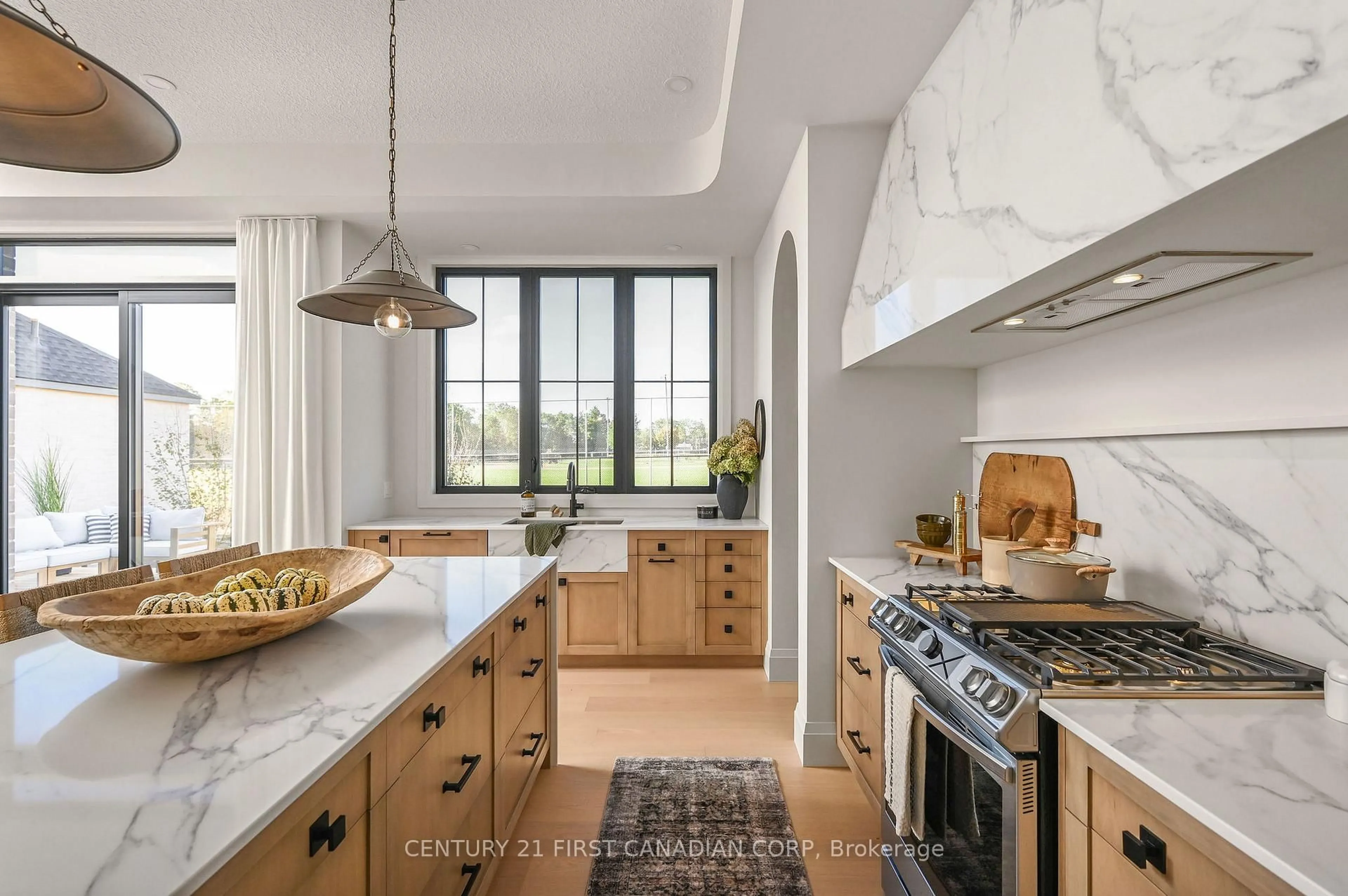 Contemporary kitchen, ceramic/tile floor for 863 White Pine St, London North Ontario N6G 3X9