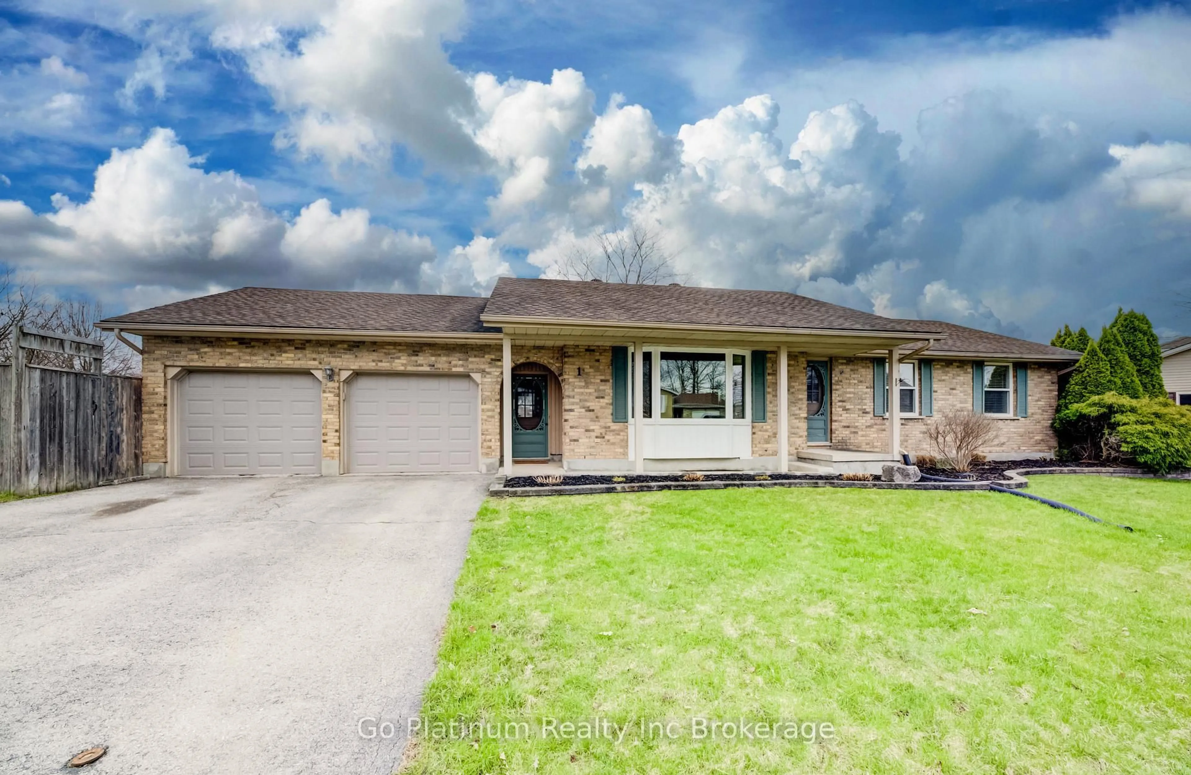 Home with brick exterior material, street for 1 Moore Cres, Norwich Ontario N0J 1P0