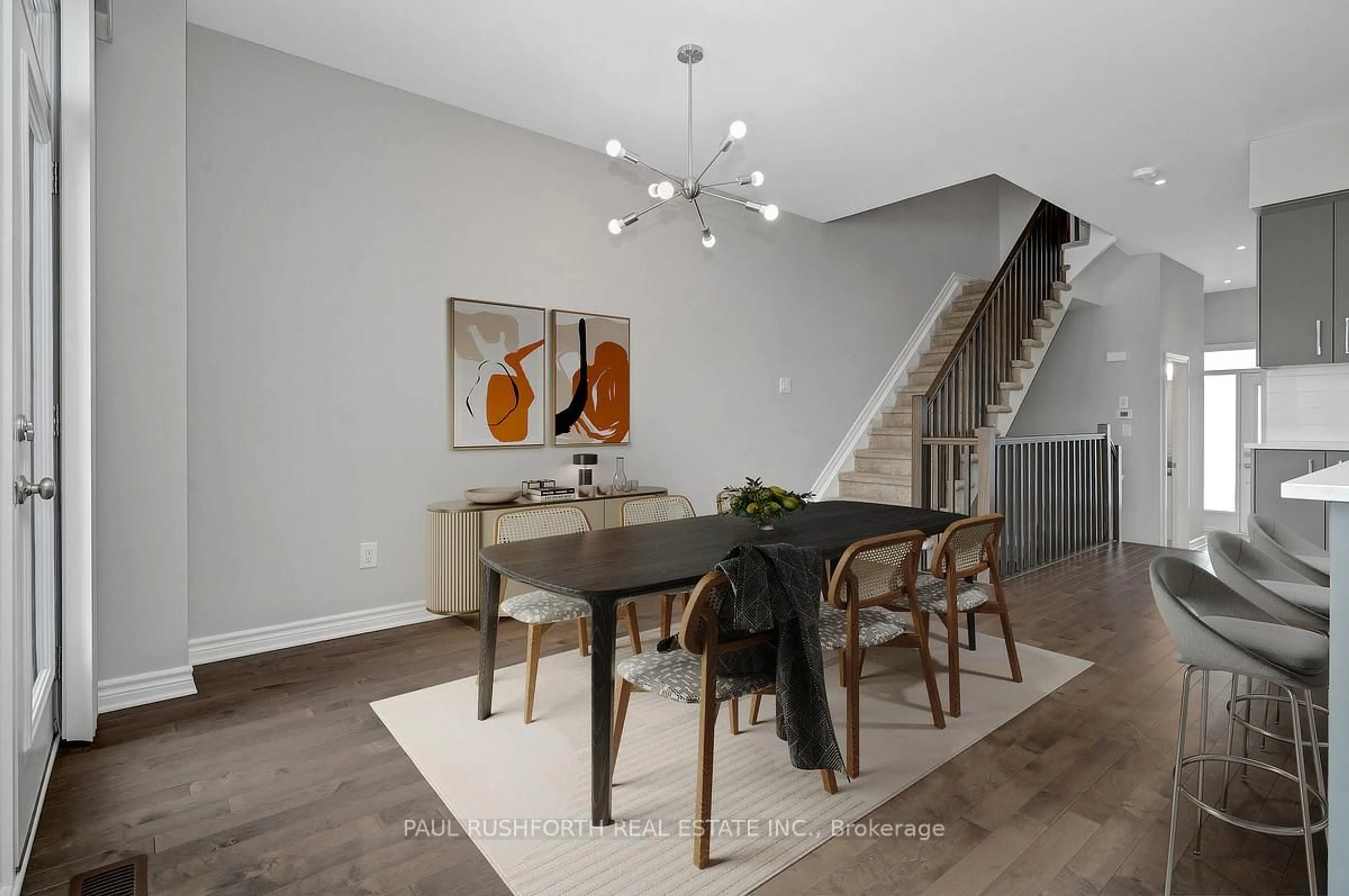 Dining room, wood/laminate floor for 4958 Abbott St, Ottawa Ontario K2V 0M6
