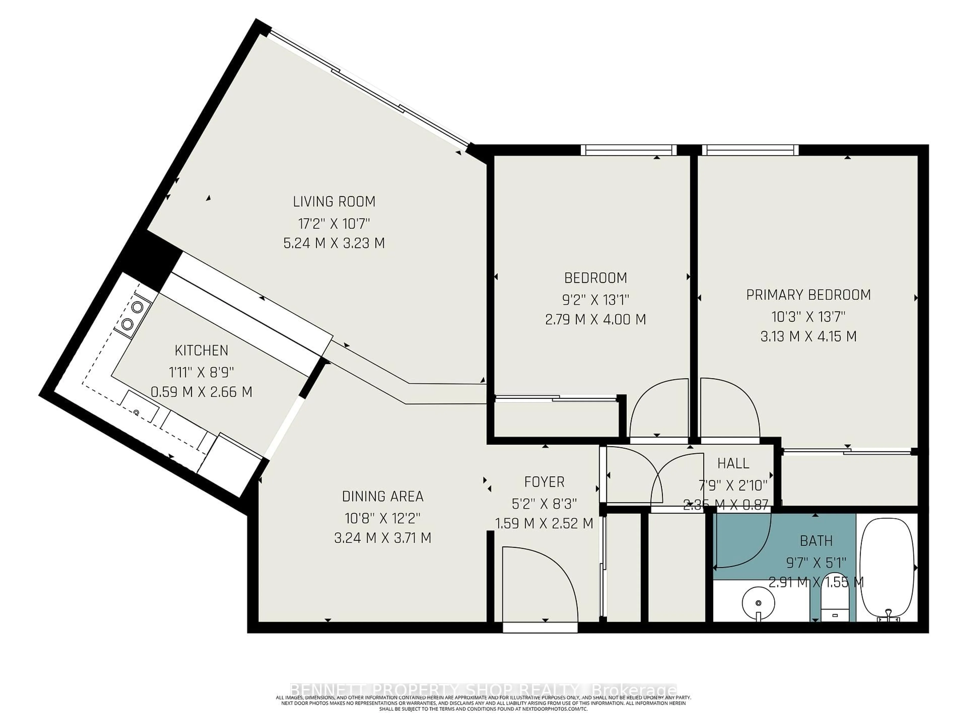 Floor plan for 1081 Ambleside Dr #1201, Ottawa Ontario K2B 8C8
