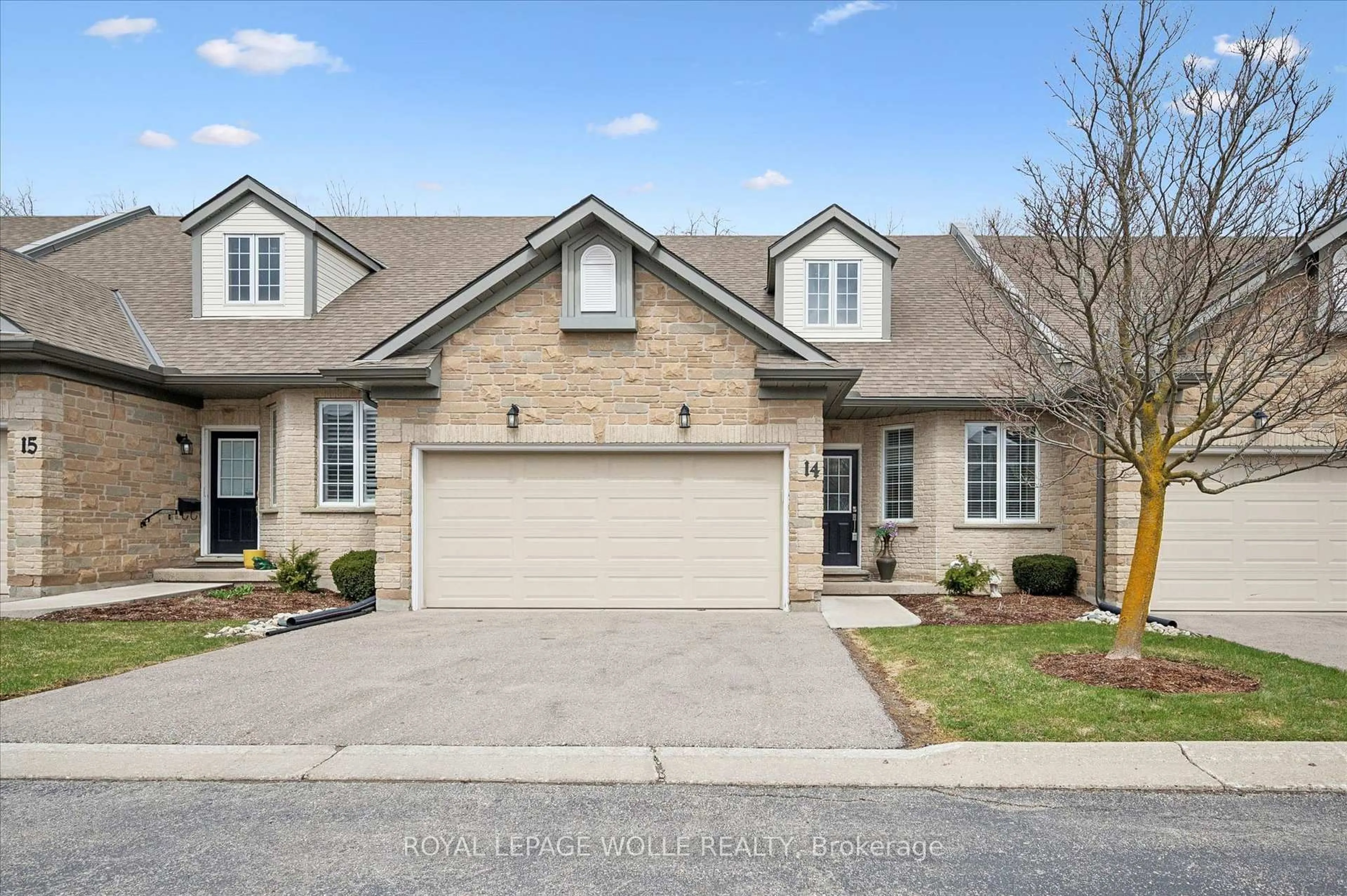 Home with brick exterior material, street for 180 Old Abbey Rd #14, Waterloo Ontario N2K 4B2