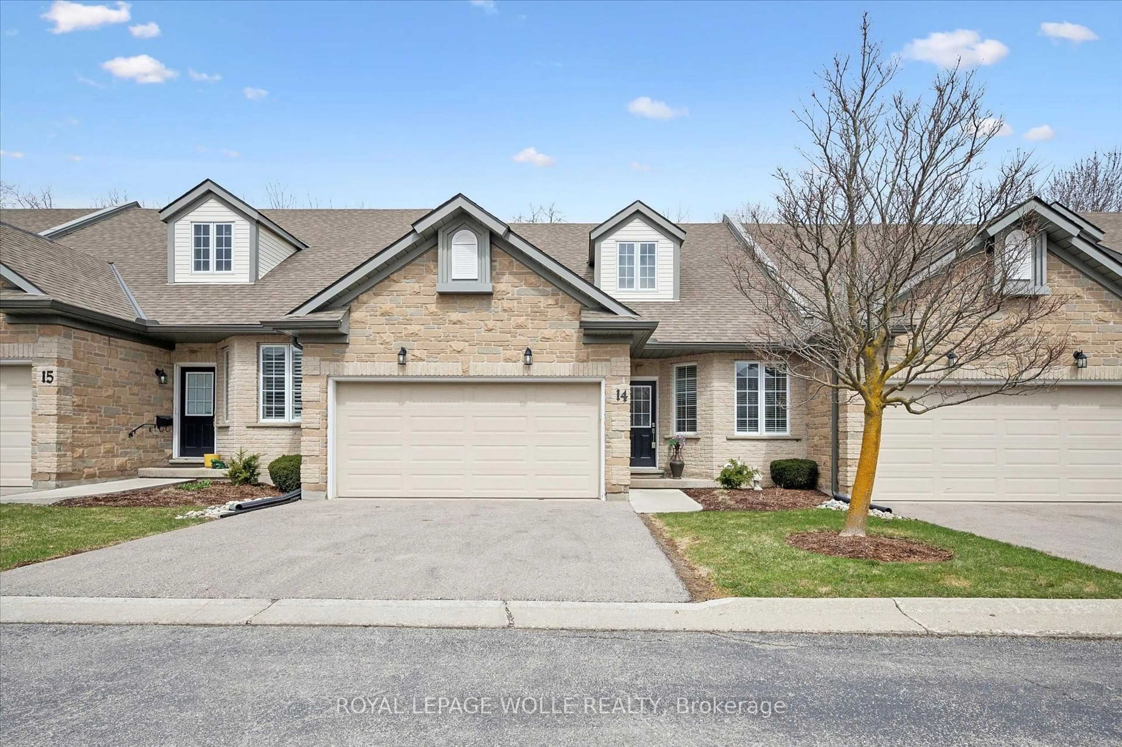 Home with brick exterior material, street for 180 Old Abbey Rd #14, Waterloo Ontario N2K 4B2