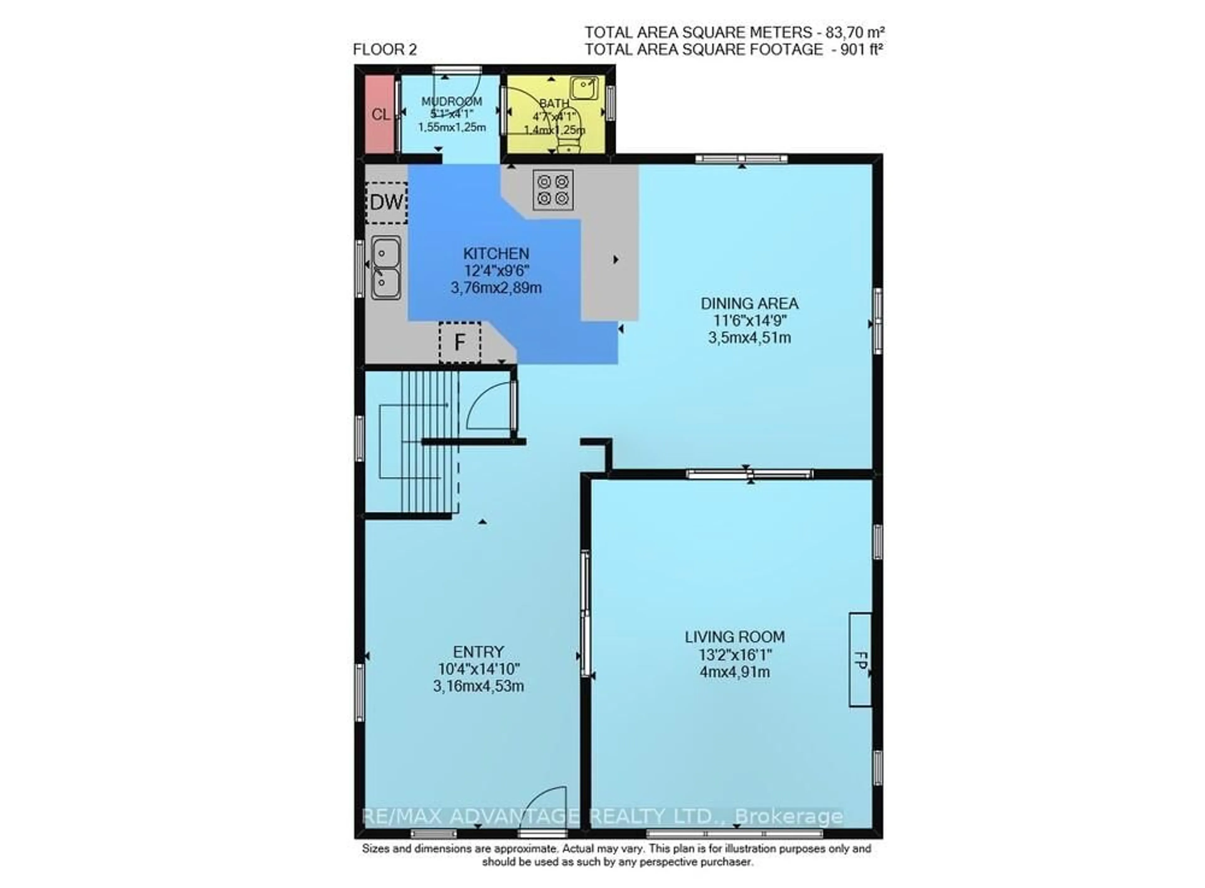 Floor plan for 258 Ridout St, London South Ontario N6C 3Y6