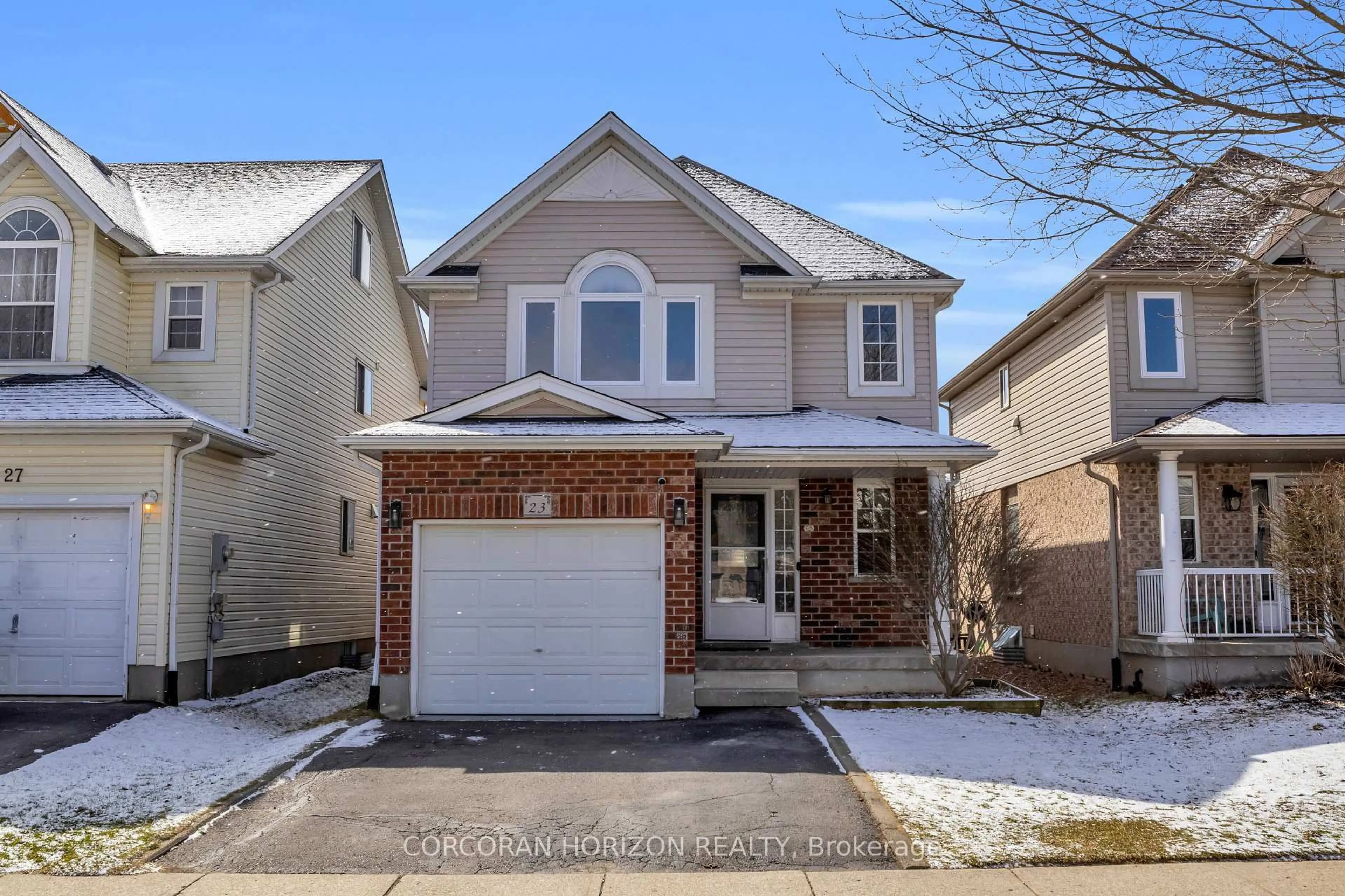 Home with brick exterior material, street for 23 Maryann Price Lane, Cambridge Ontario N3C 4K6