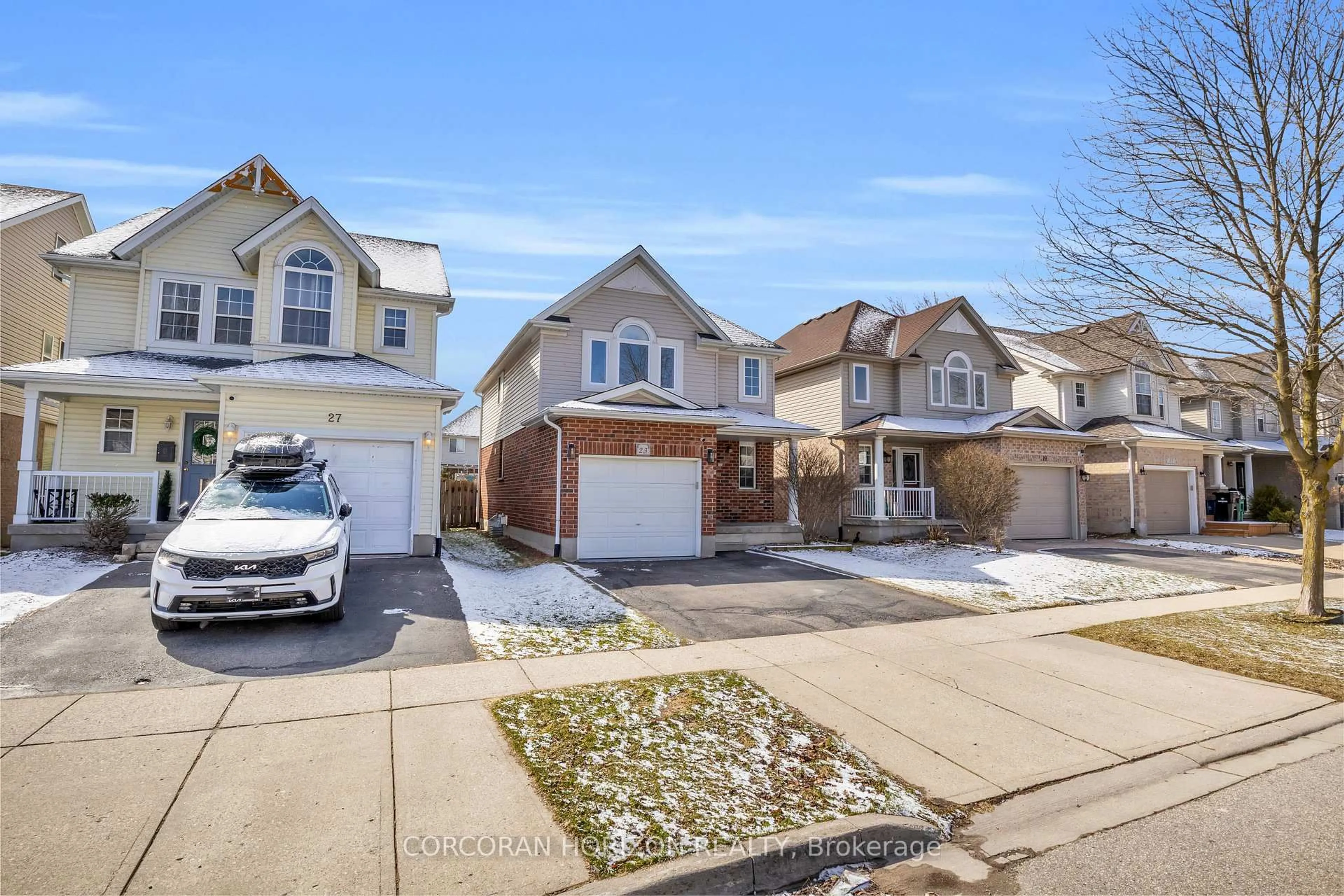 A pic from outside/outdoor area/front of a property/back of a property/a pic from drone, street for 23 Maryann Price Lane, Cambridge Ontario N3C 4K6