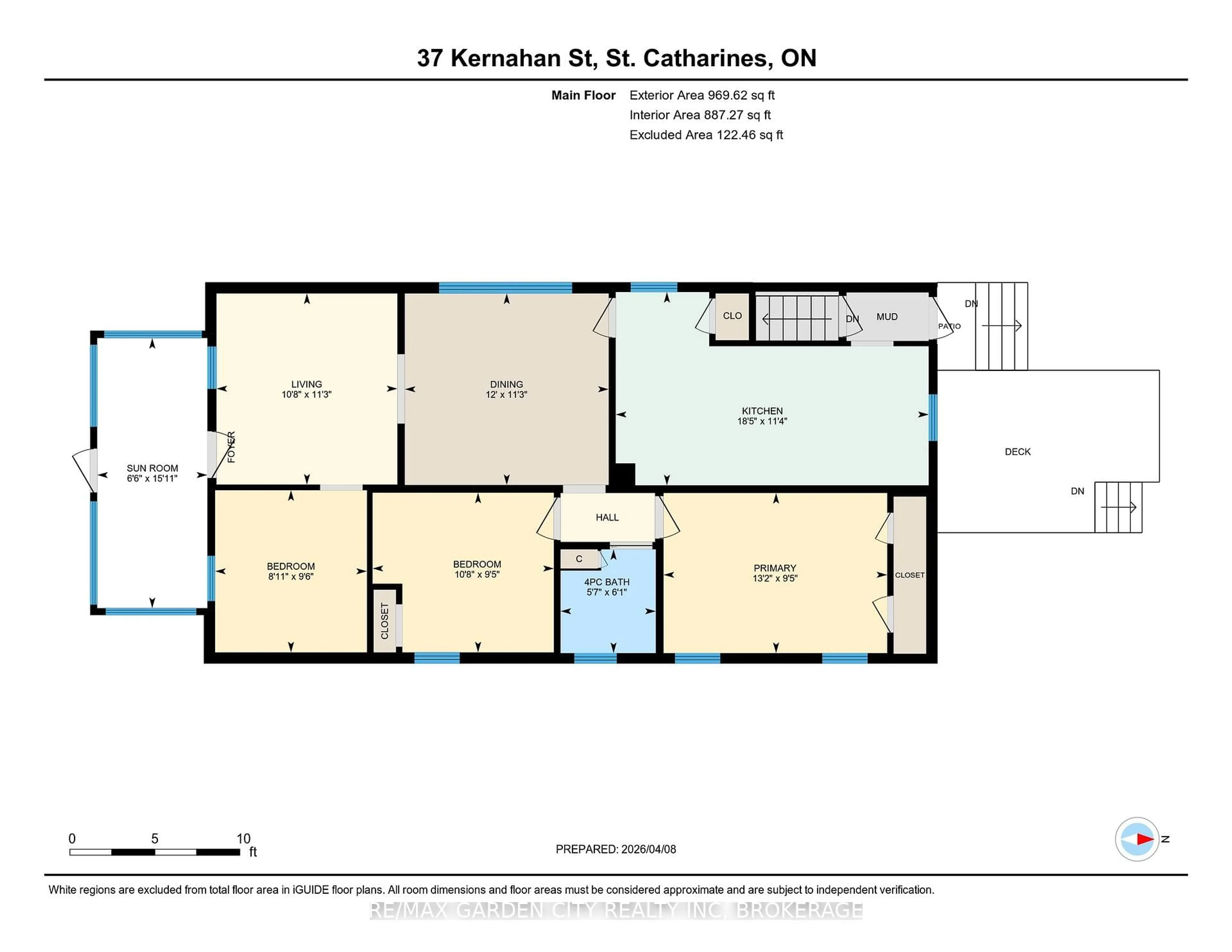 Floor plan for 37 KERNAHAN St, St. Catharines Ontario L2R 4T1