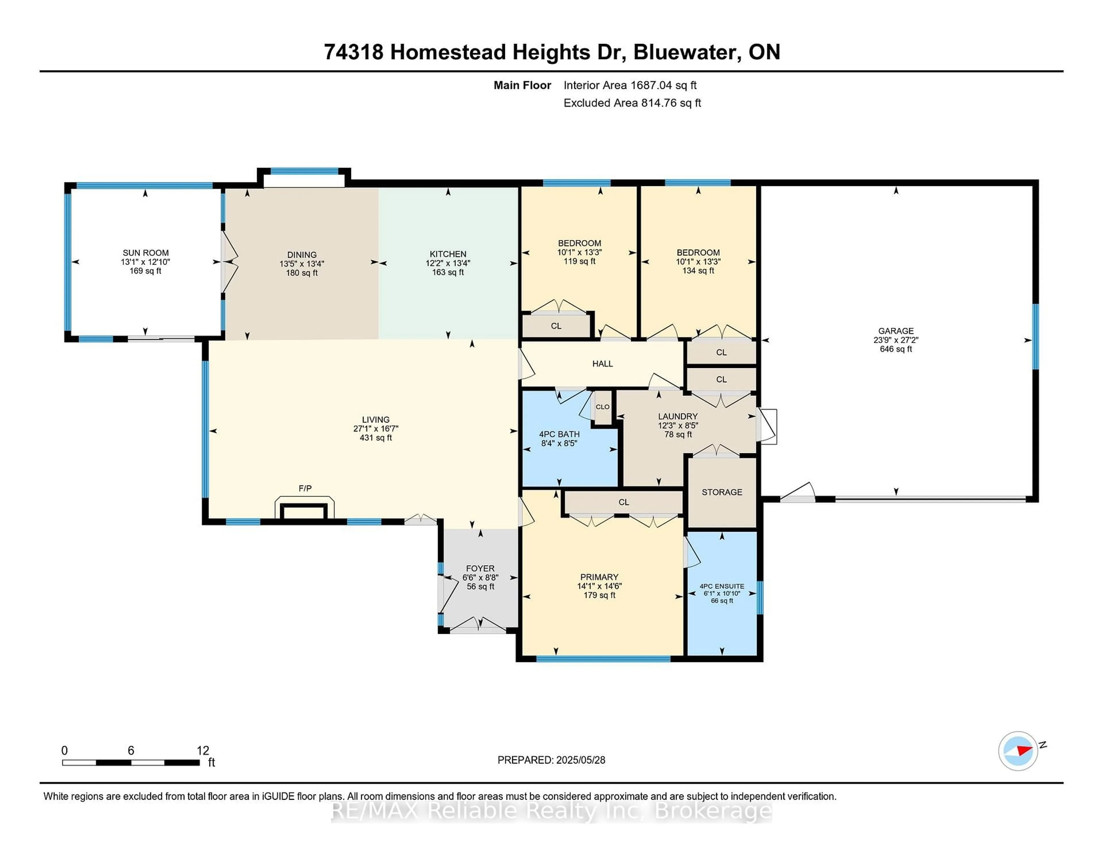 Floor plan for 74318 Homestead Heights Dr, Bluewater Ontario N0M 2T0