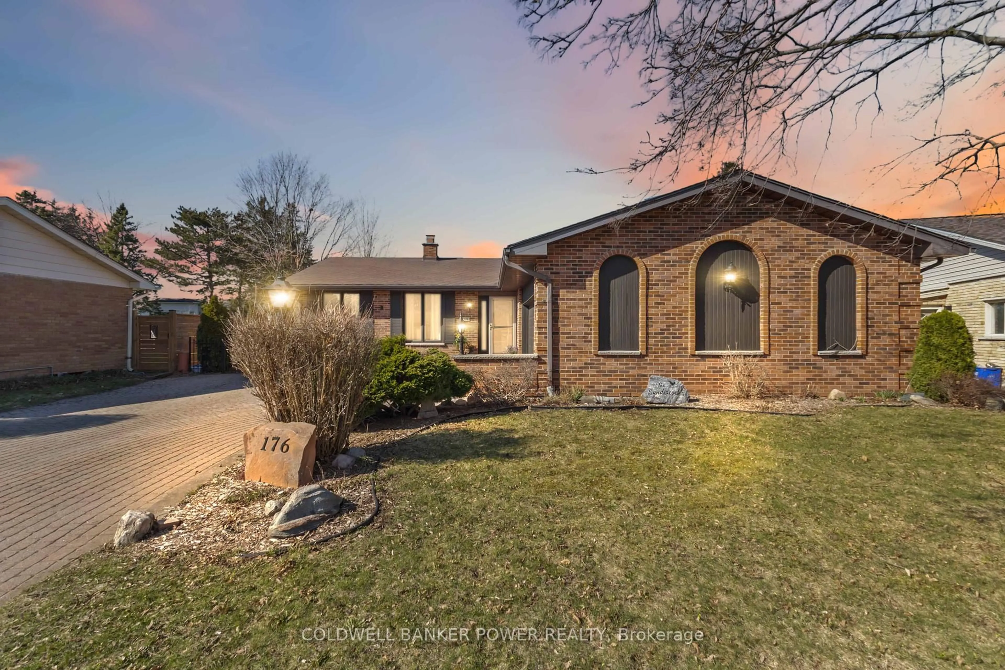 Home with brick exterior material, street for 176 Canterbury Dr, Thames Centre Ontario N0L 1G3