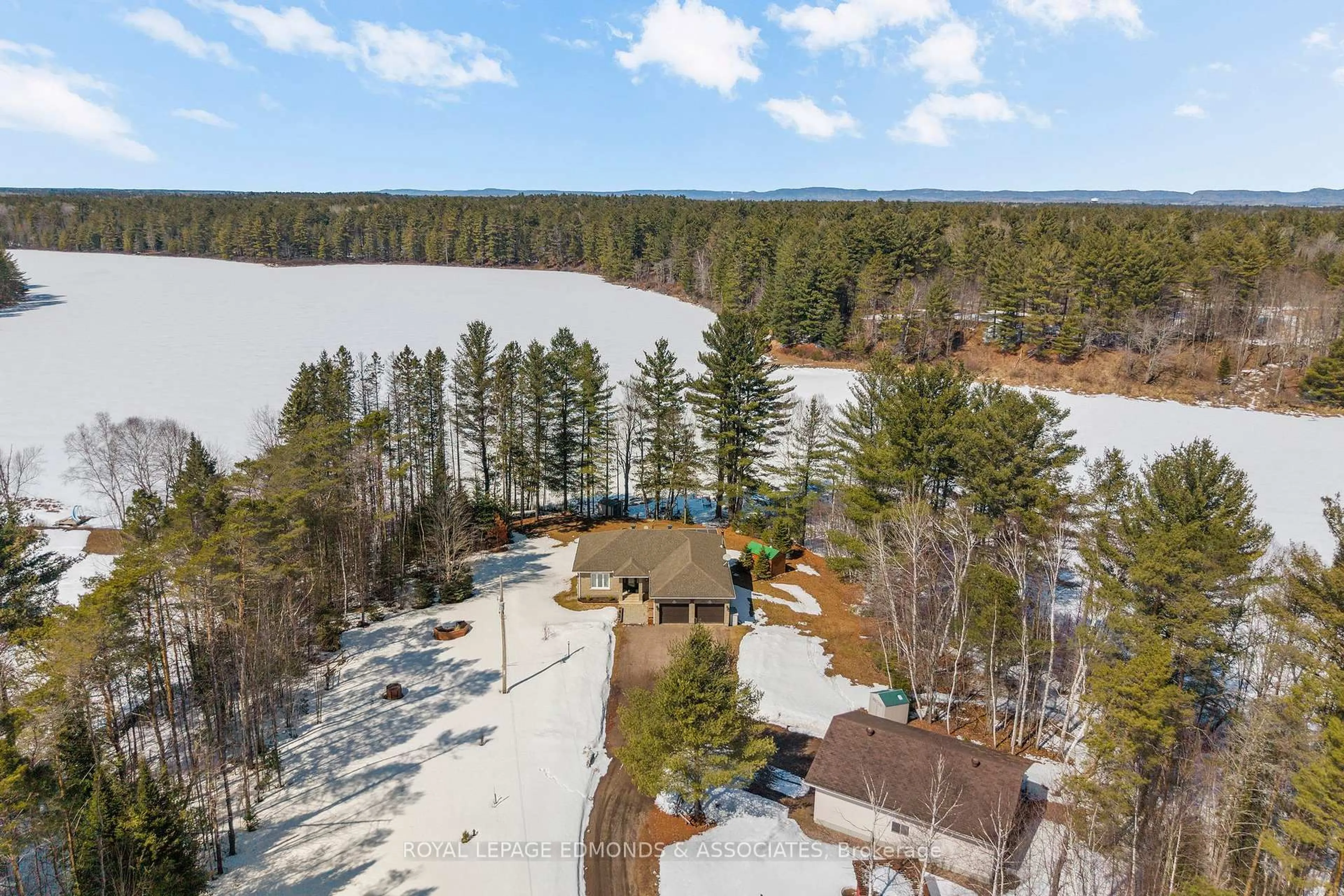A pic from outside/outdoor area/front of a property/back of a property/a pic from drone, water/lake/river/ocean view for 768 Airport Rd, Petawawa Ontario K8A 6W7