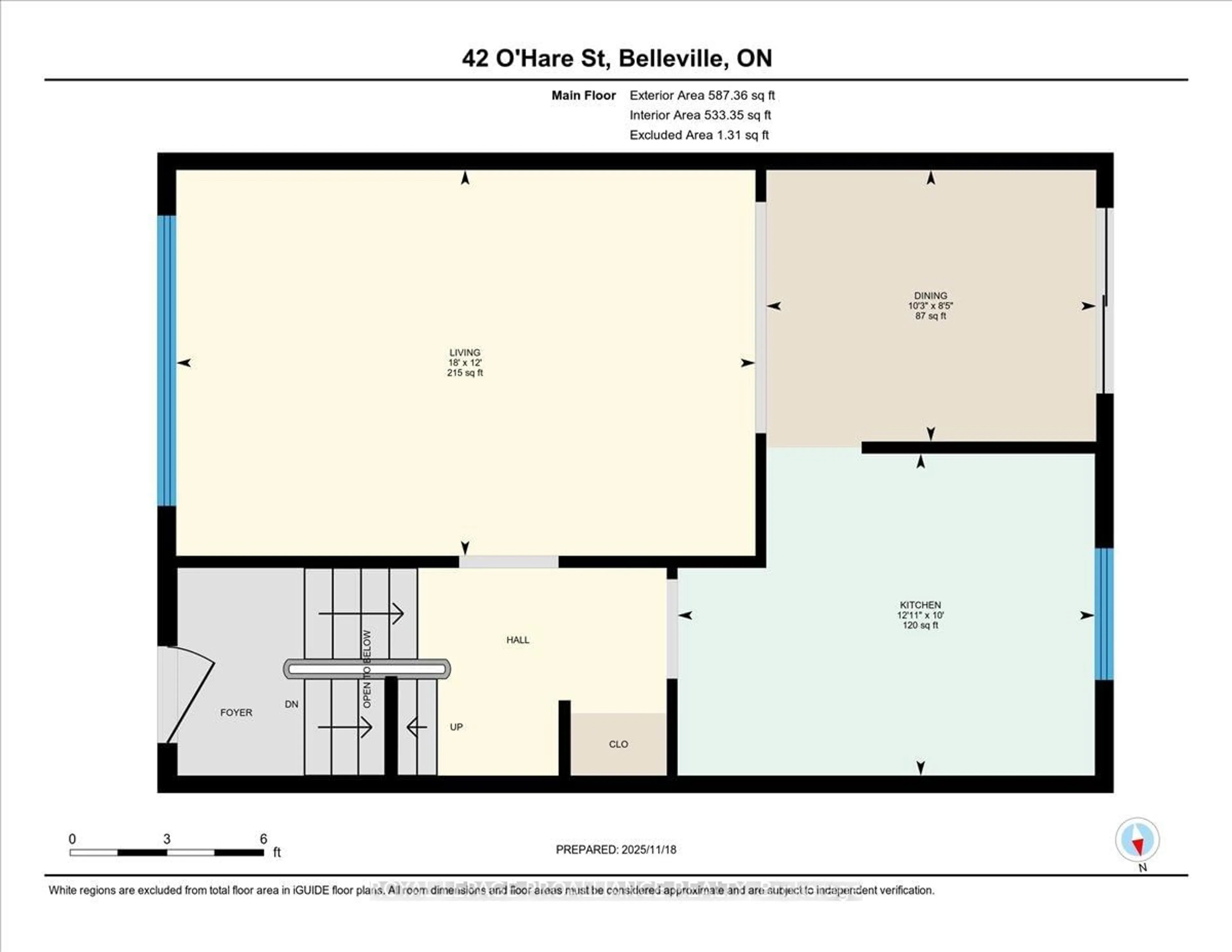 Floor plan for 42 O'Hare St, Belleville Ontario K8P 4N1