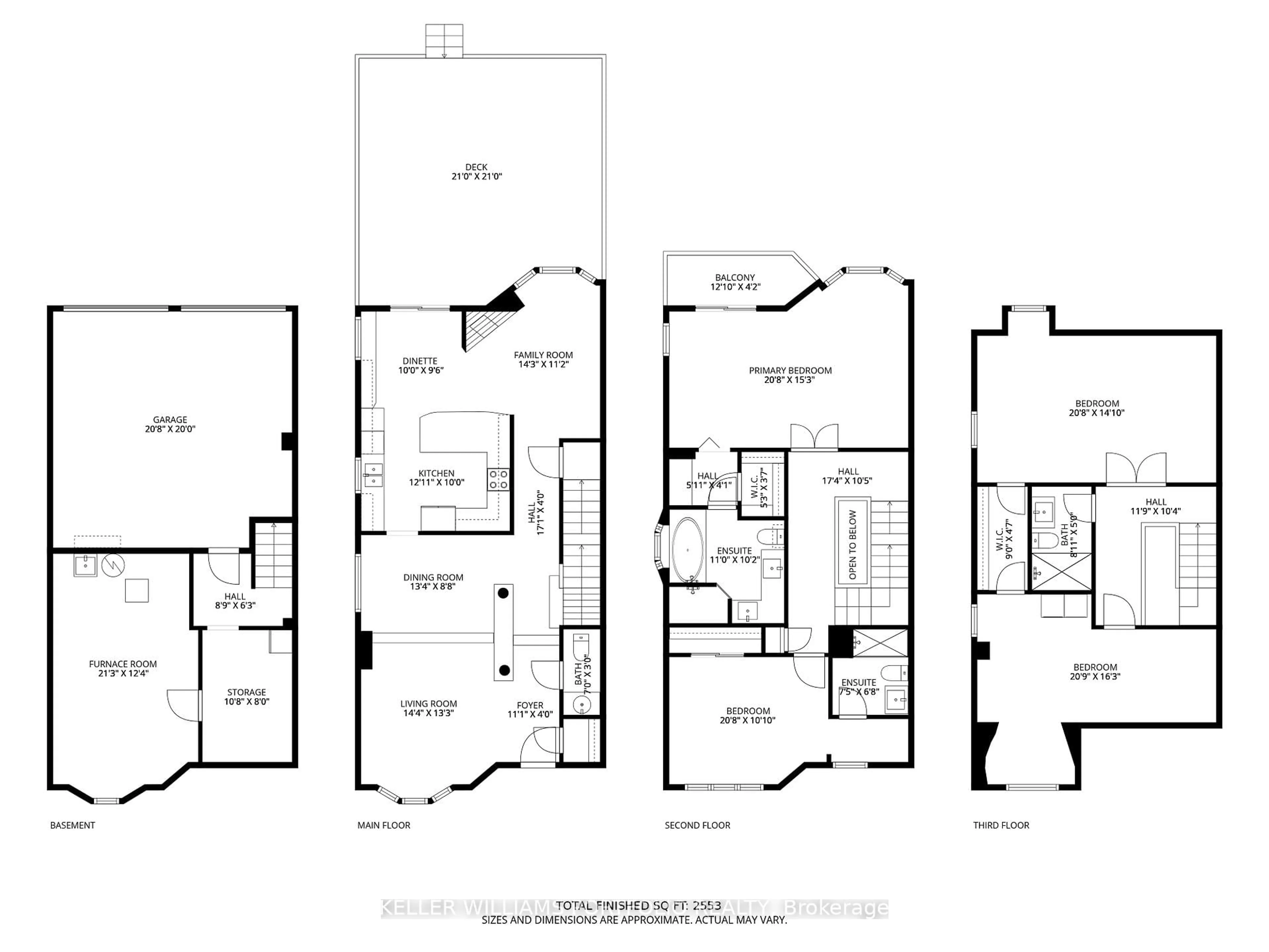 Floor plan for 50 Edgewater Dr, Hamilton Ontario L8E 4Z3
