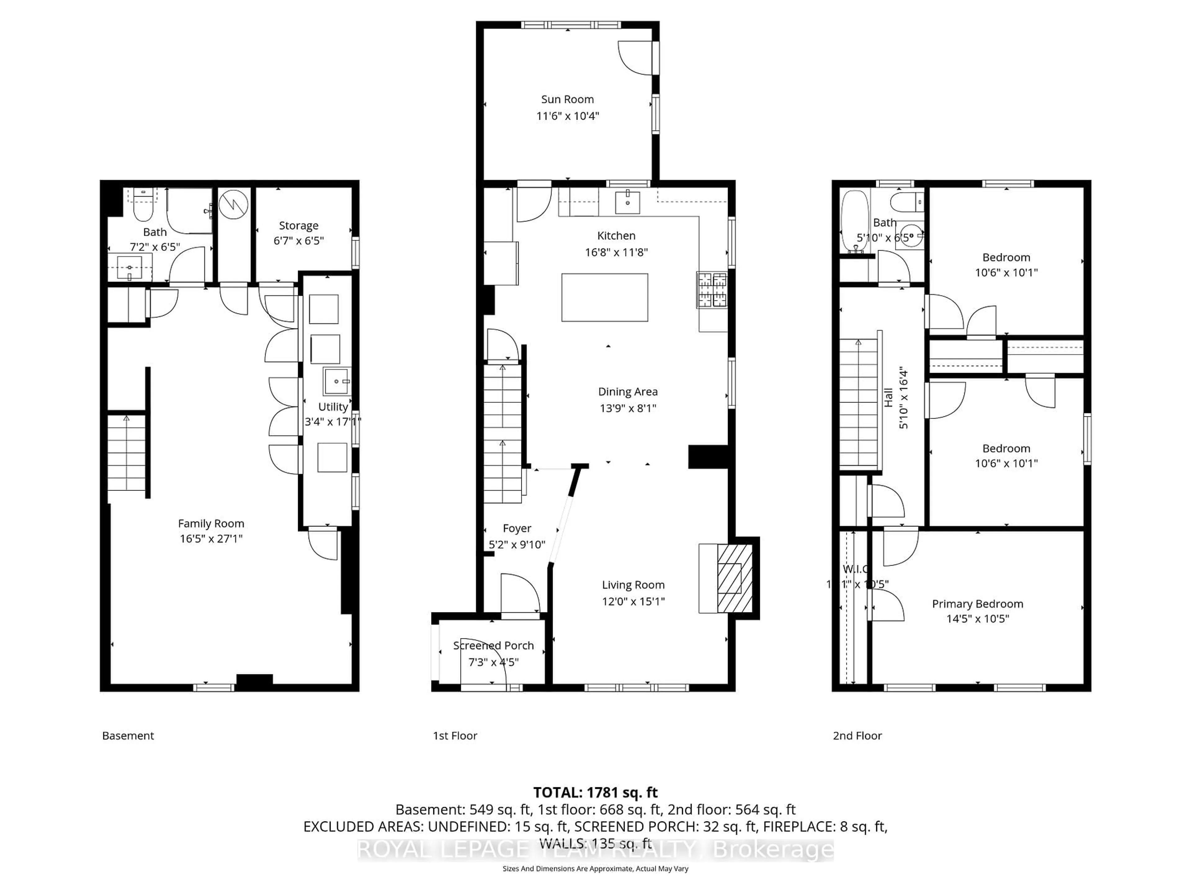 Floor plan for 45 Harmer Ave, Ottawa Ontario K1Y 0T5