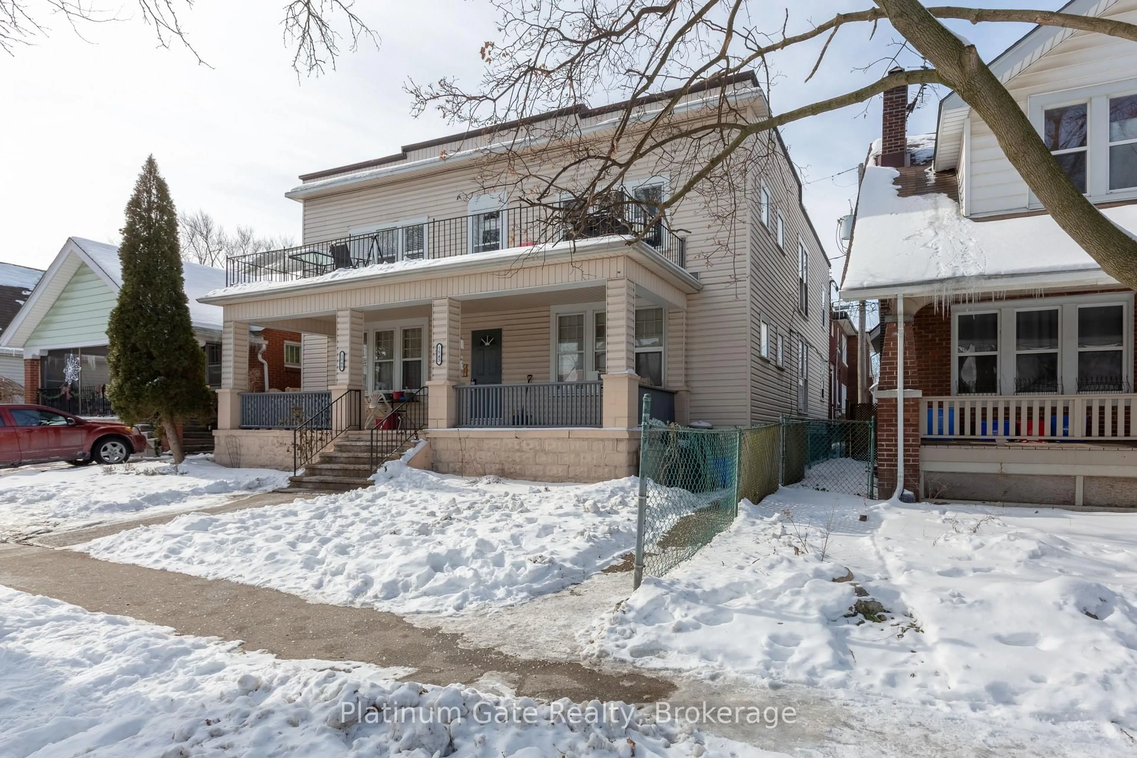 Home with brick exterior material, street for 1543-45 Church St, Windsor Ontario N8N 1V4