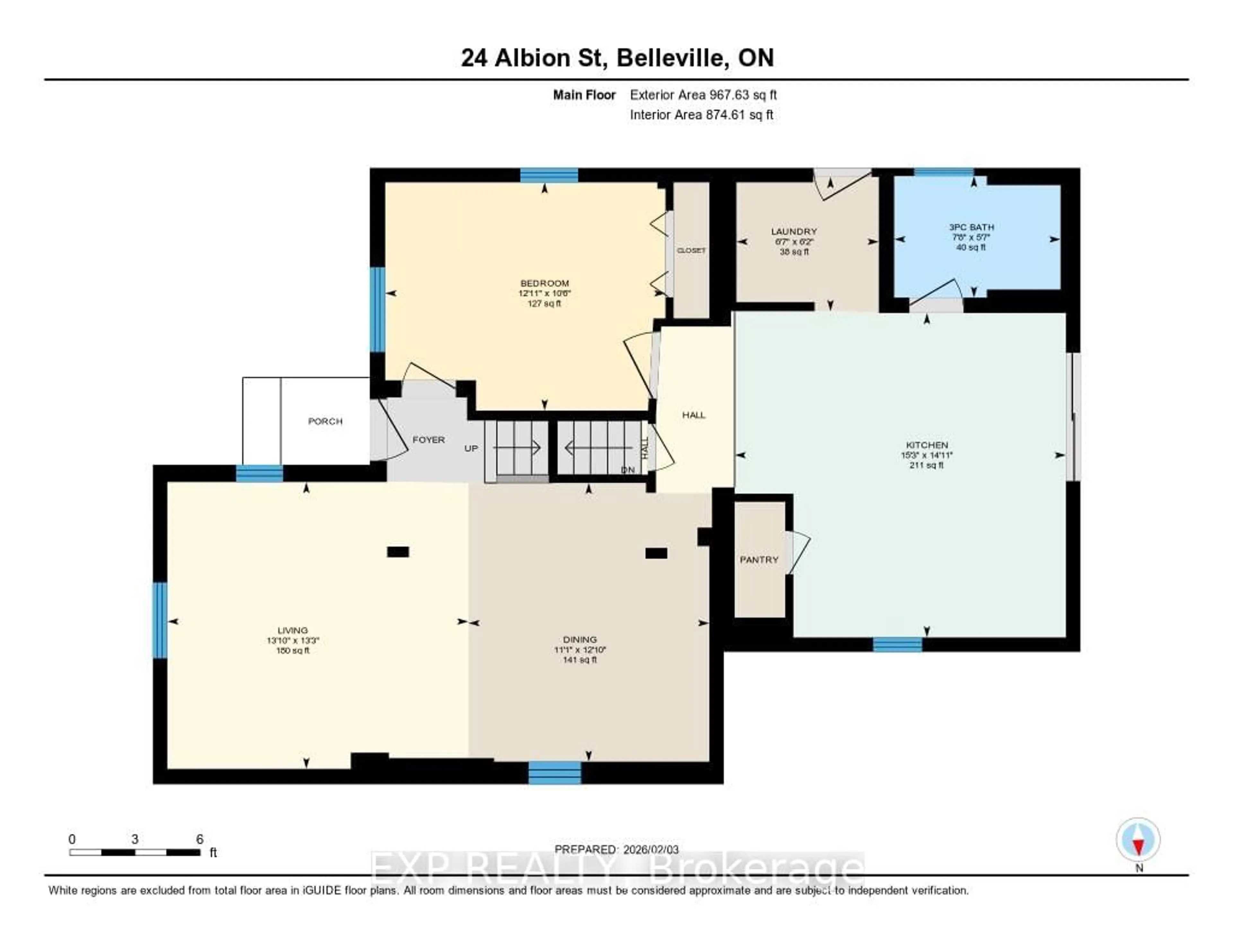 Floor plan for 24 Albion St, Belleville Ontario K8N 3R8