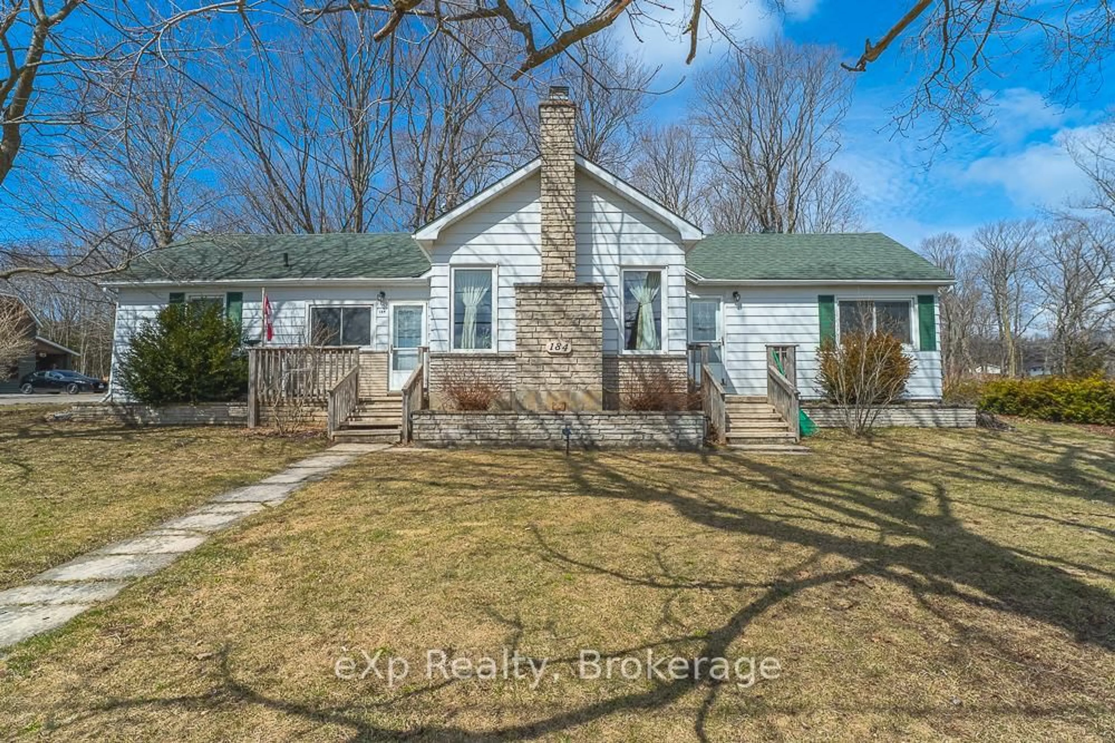 A pic from outside/outdoor area/front of a property/back of a property/a pic from drone, street for 184 Division St, South Bruce Peninsula Ontario N0H 2T0