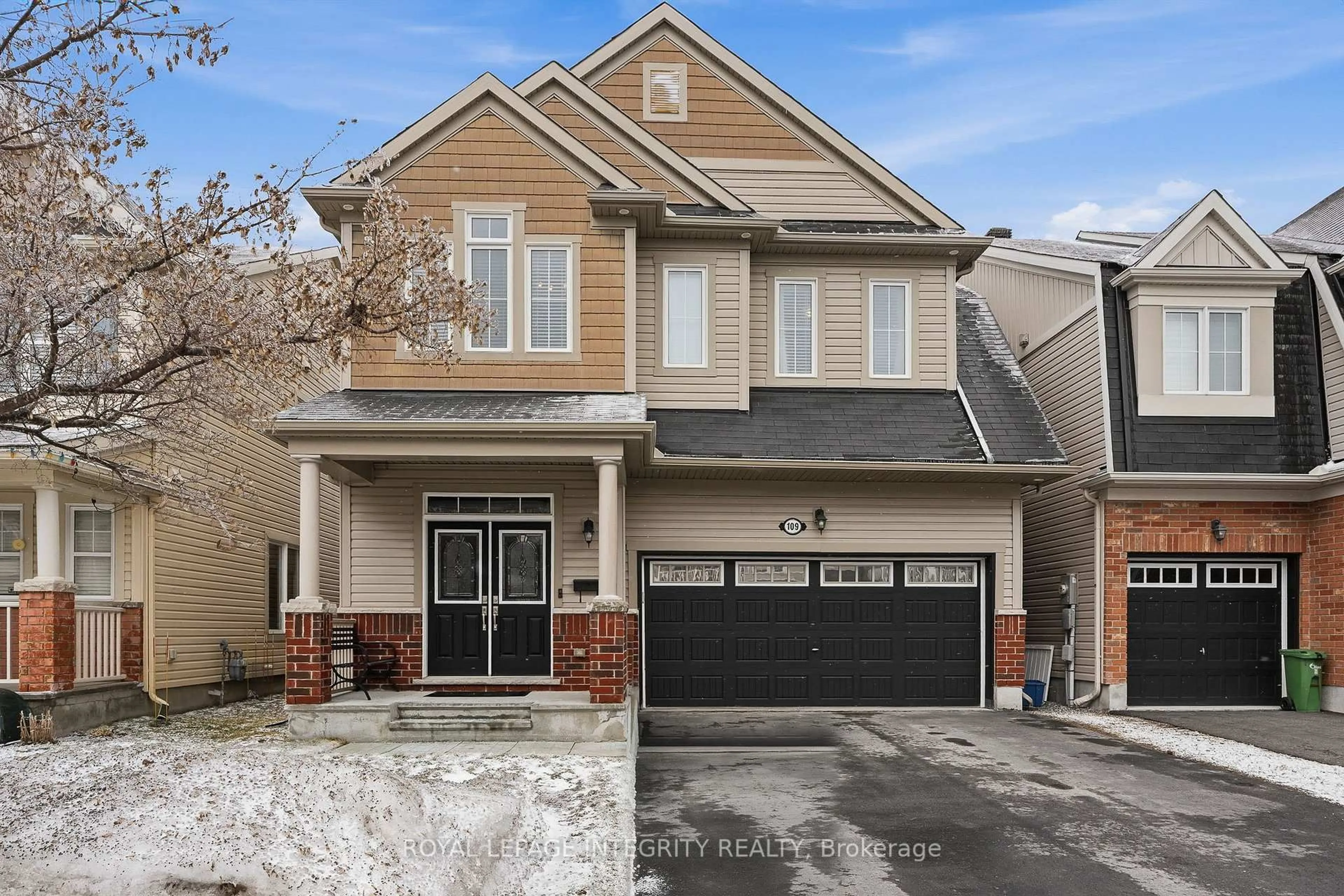 Home with brick exterior material, street for 109 Soleil Ave, Ottawa Ontario K4A 0V8