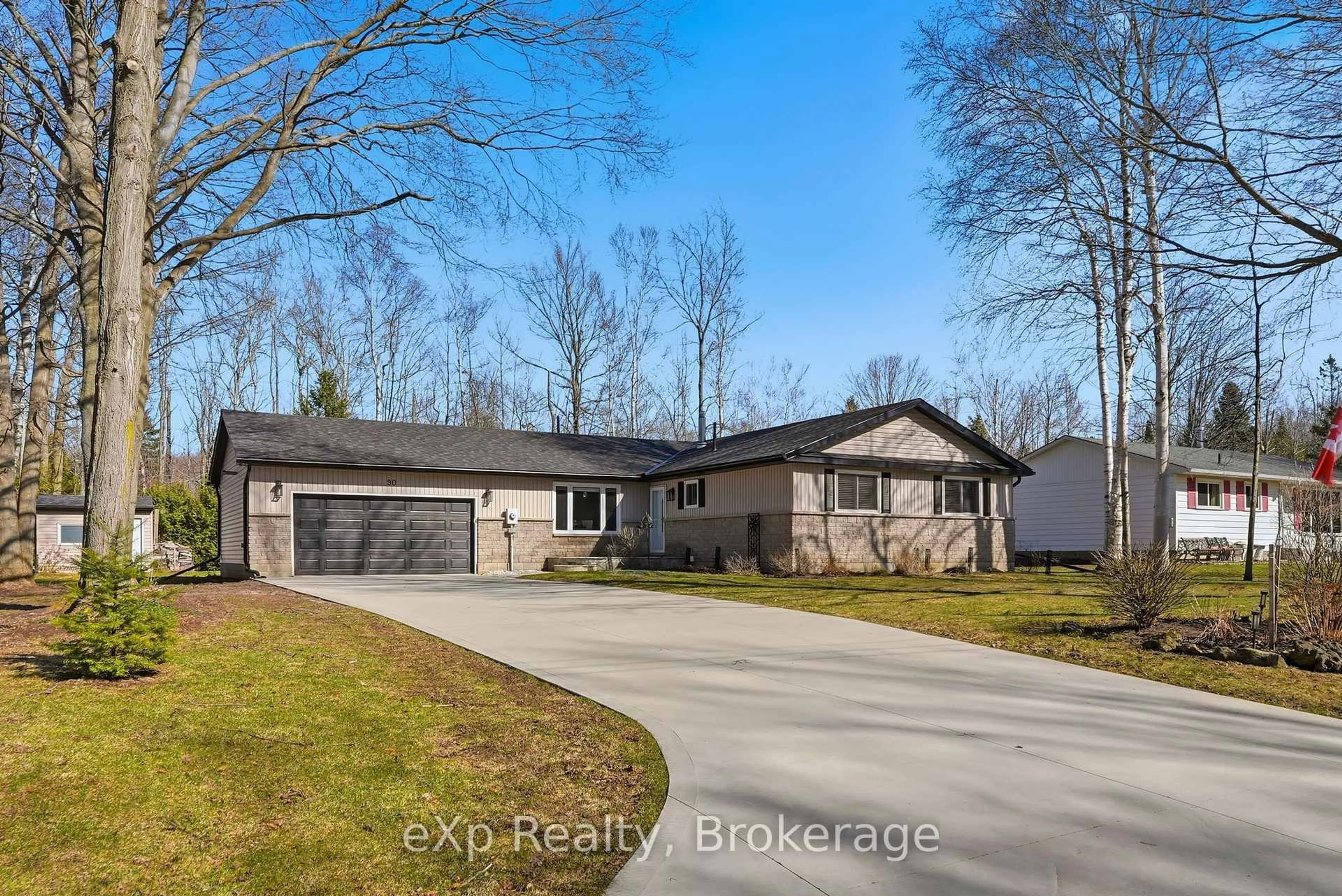 A pic from outside/outdoor area/front of a property/back of a property/a pic from drone, unknown for 90 Mapleport Cres, South Bruce Peninsula Ontario N0H 2G0