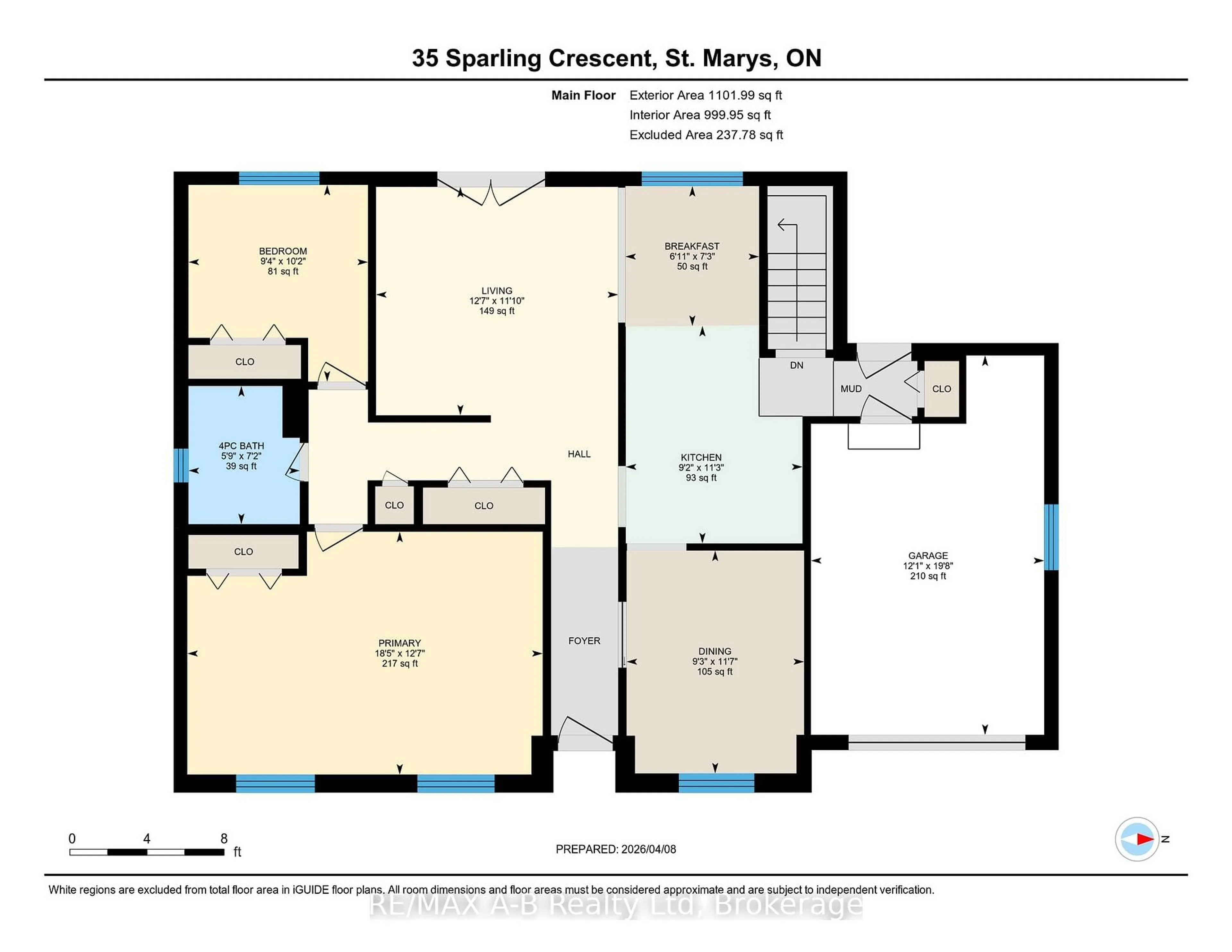 Floor plan for 35 Sparling Cres, St. Marys Ontario N4X 0A6