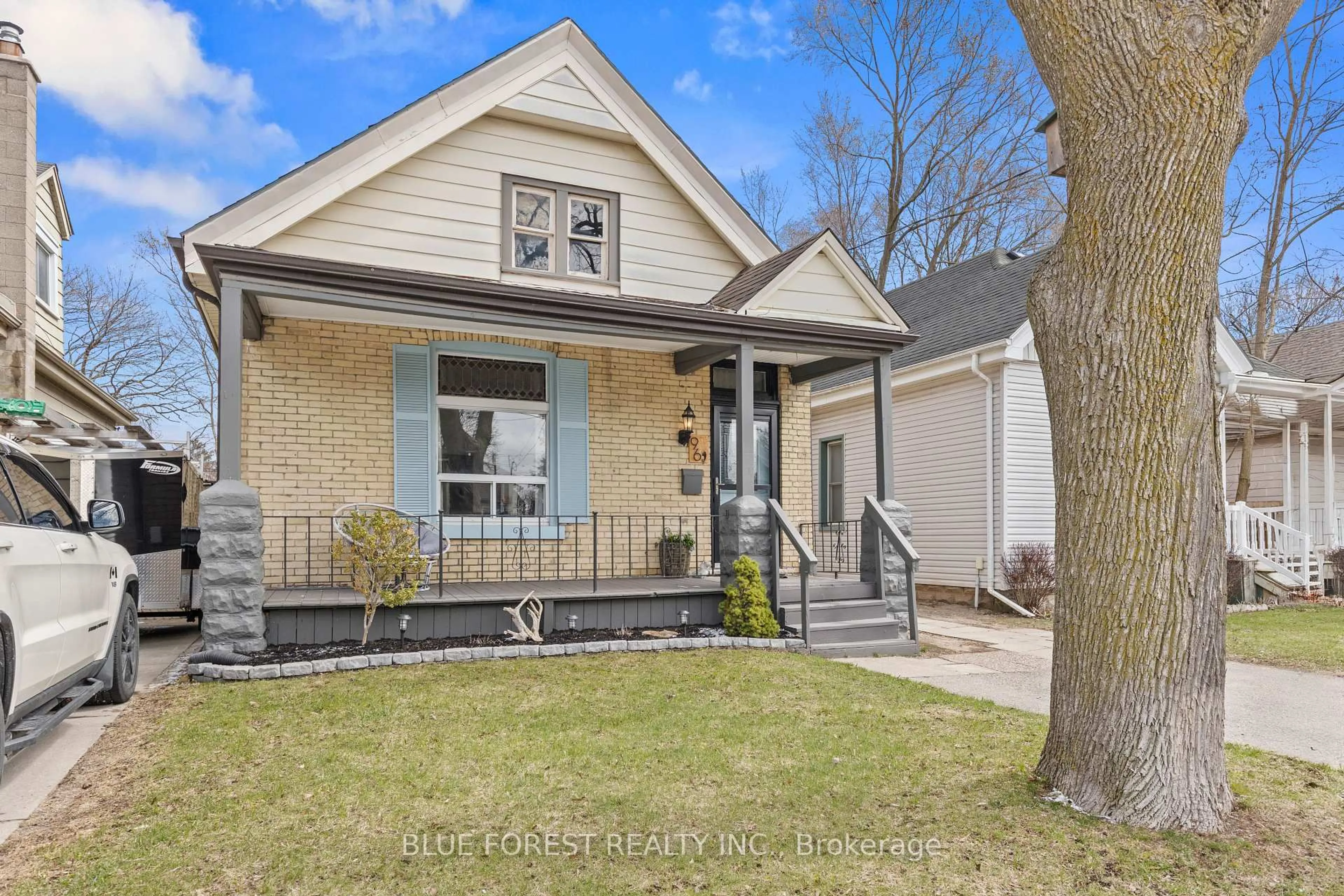 Home with brick exterior material, street for 96 Dreaney Ave, London East Ontario N5Z 1W6