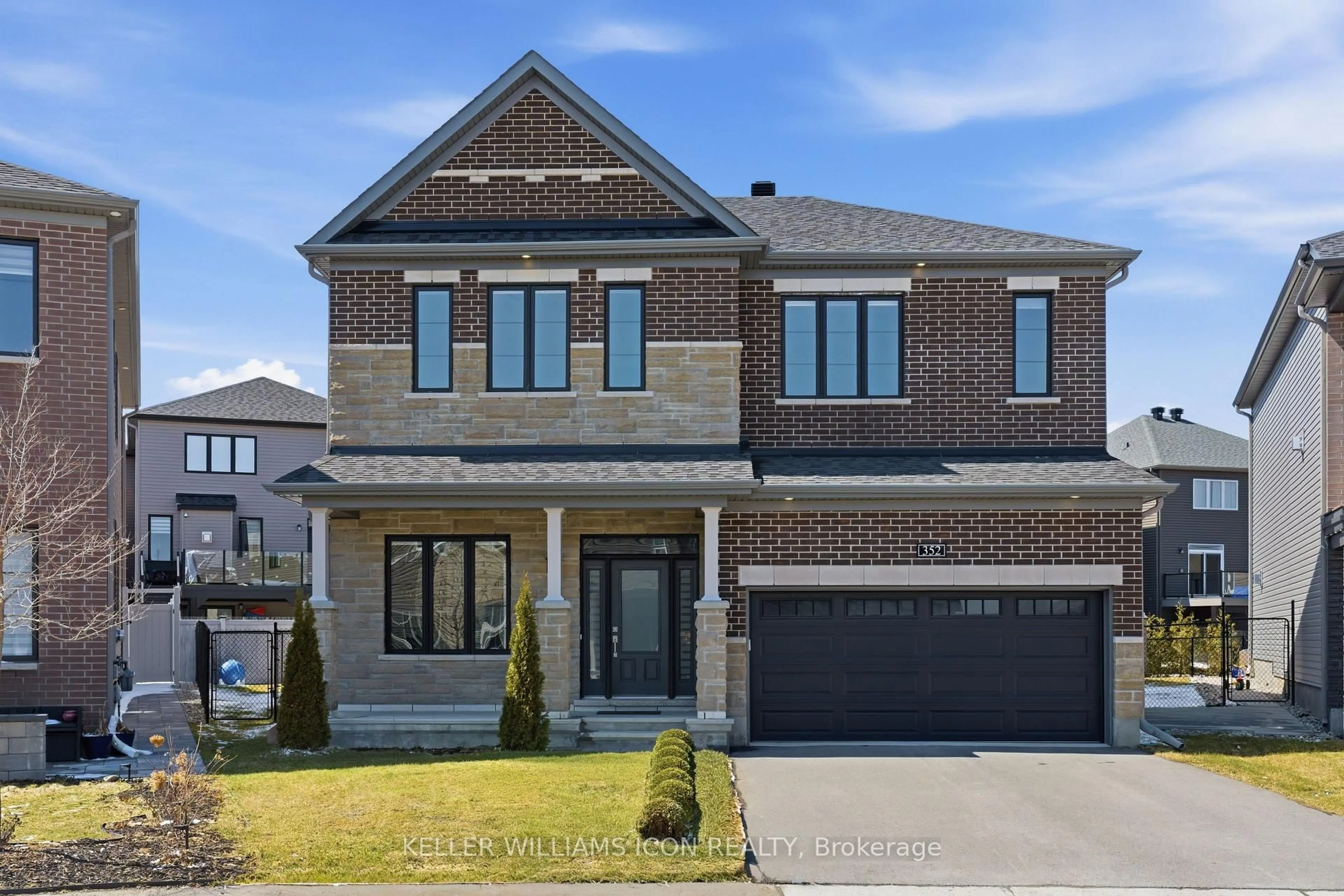 Home with brick exterior material, street for 352 Cloyne Cres, Ottawa Ontario K2J 6W4
