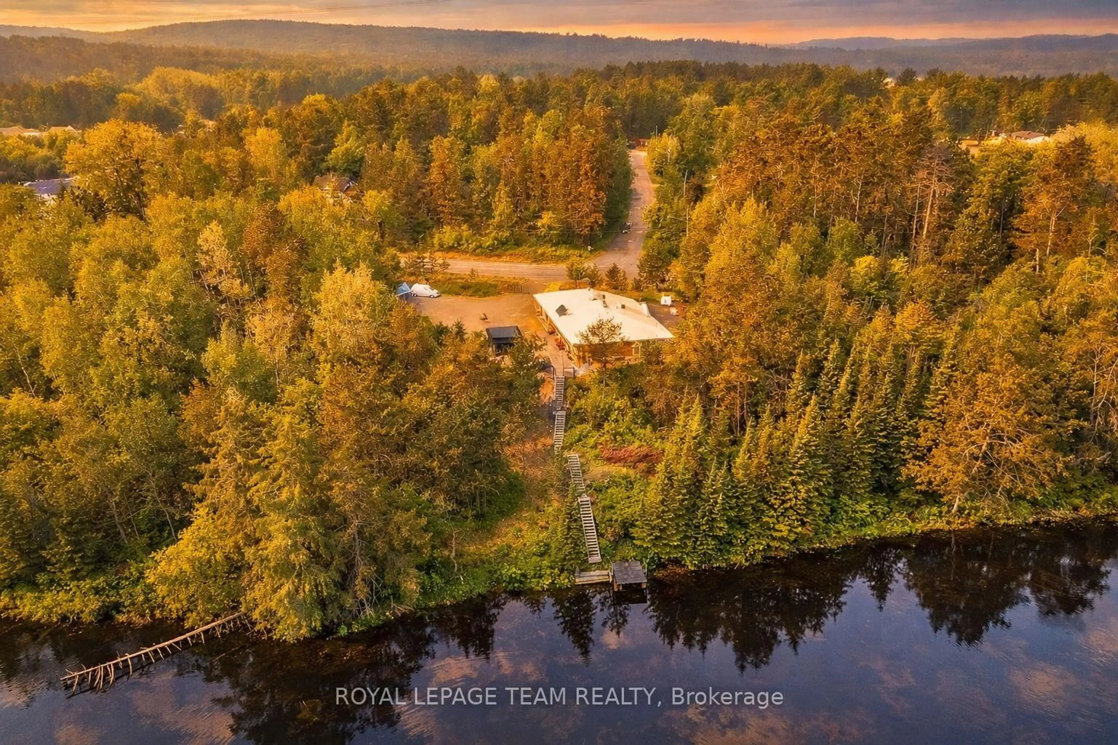 A pic from outside/outdoor area/front of a property/back of a property/a pic from drone, water/lake/river/ocean view for 188 Paugh Lake Rd, Barry's Bay Ontario K0J 1B0