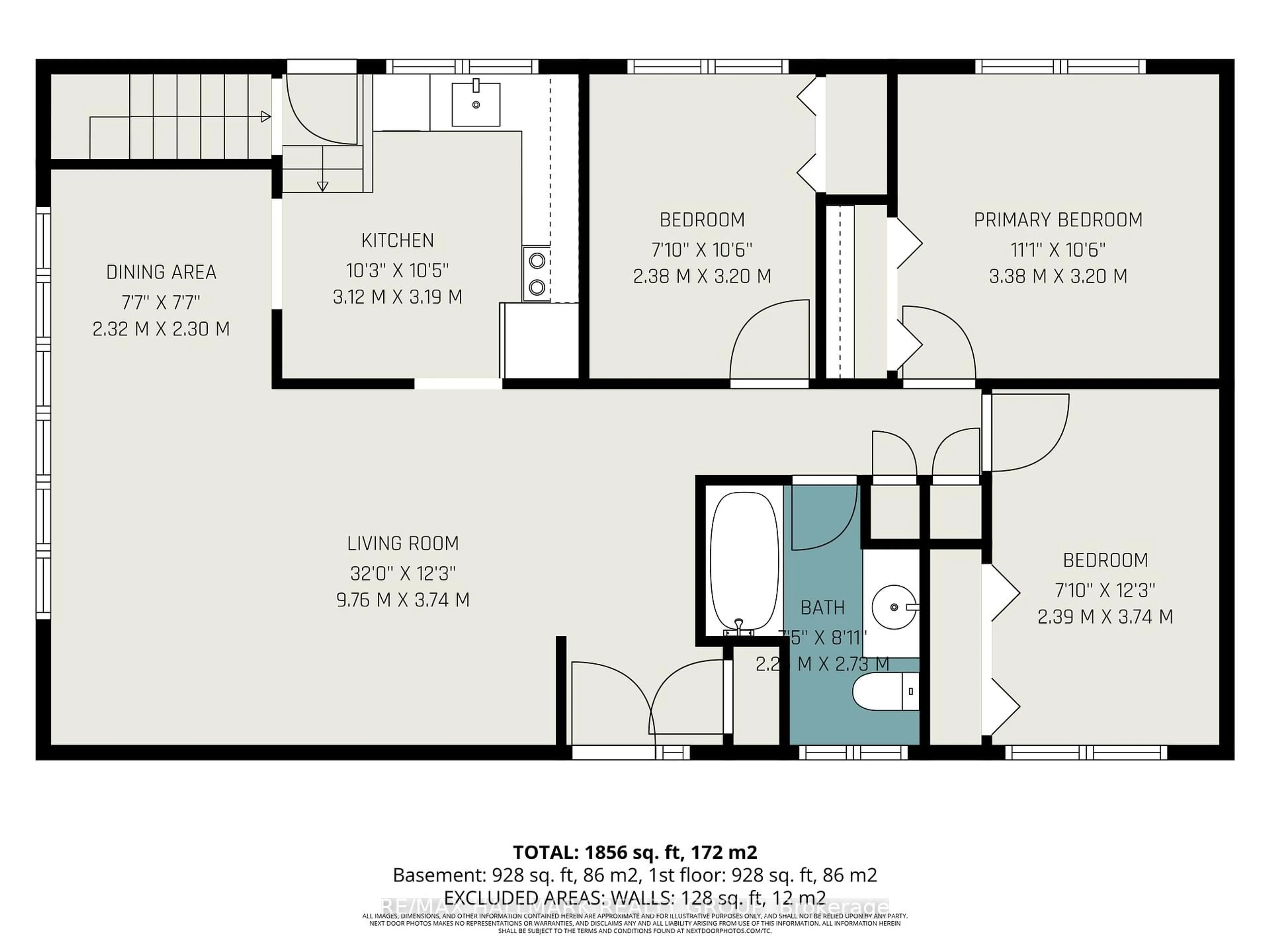Floor plan for 2354 Furby Ave, Ottawa Ontario K1G 1E3
