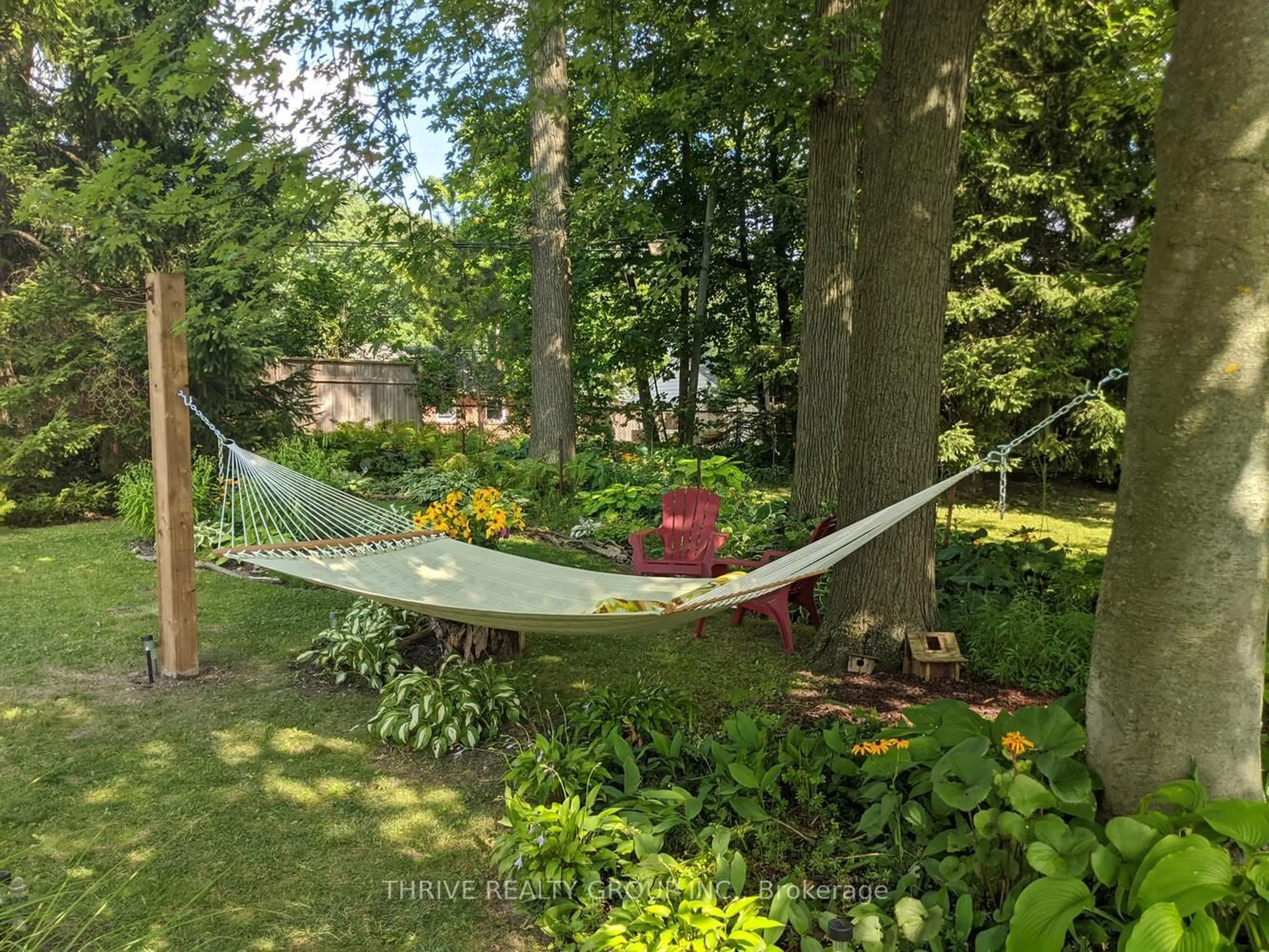 Patio, forest/trees view for 22 Thorncrest Cres, London South Ontario N6J 1K3