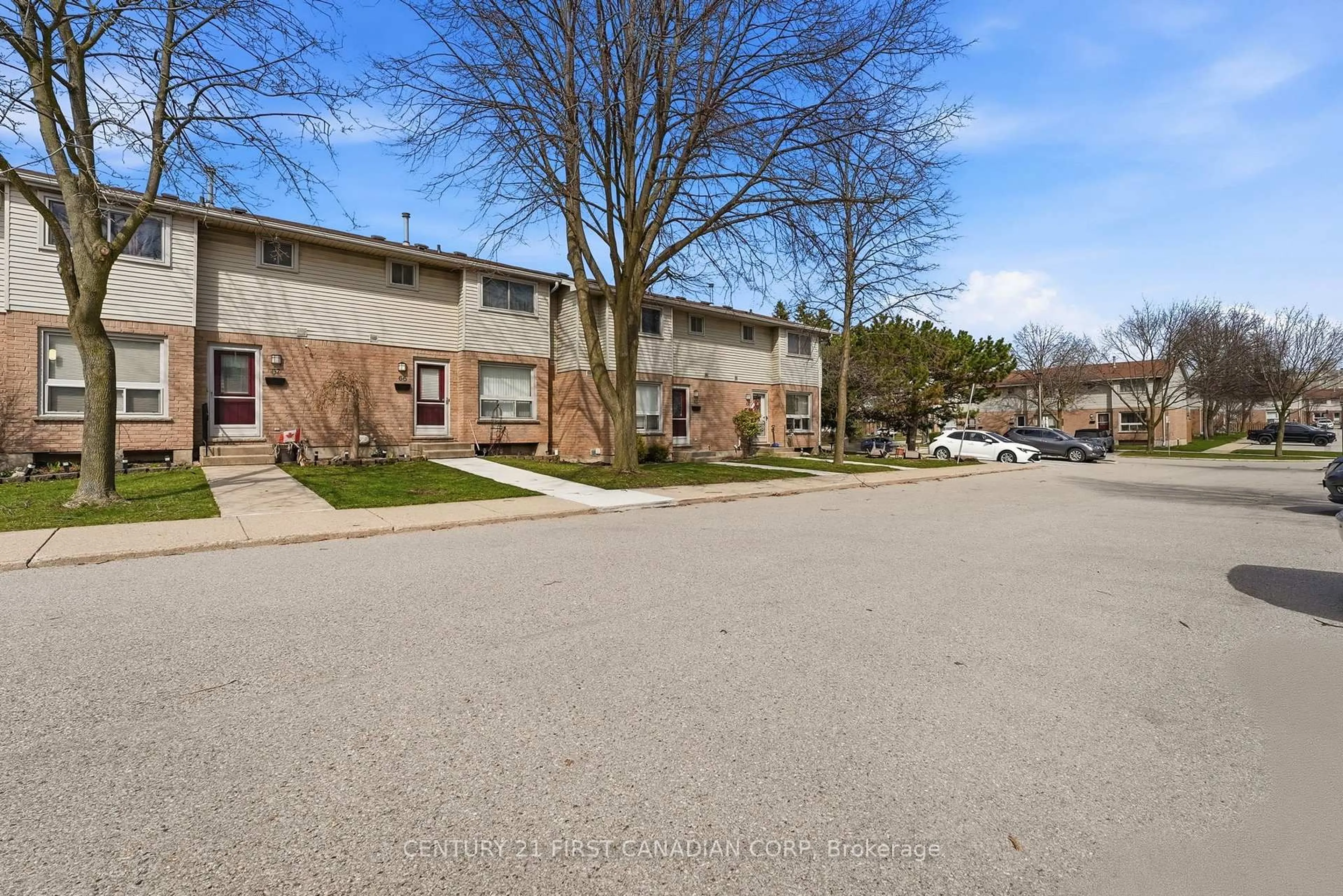 Patio, street for 75 Ansondale Rd #65, London South Ontario N6C 5W5