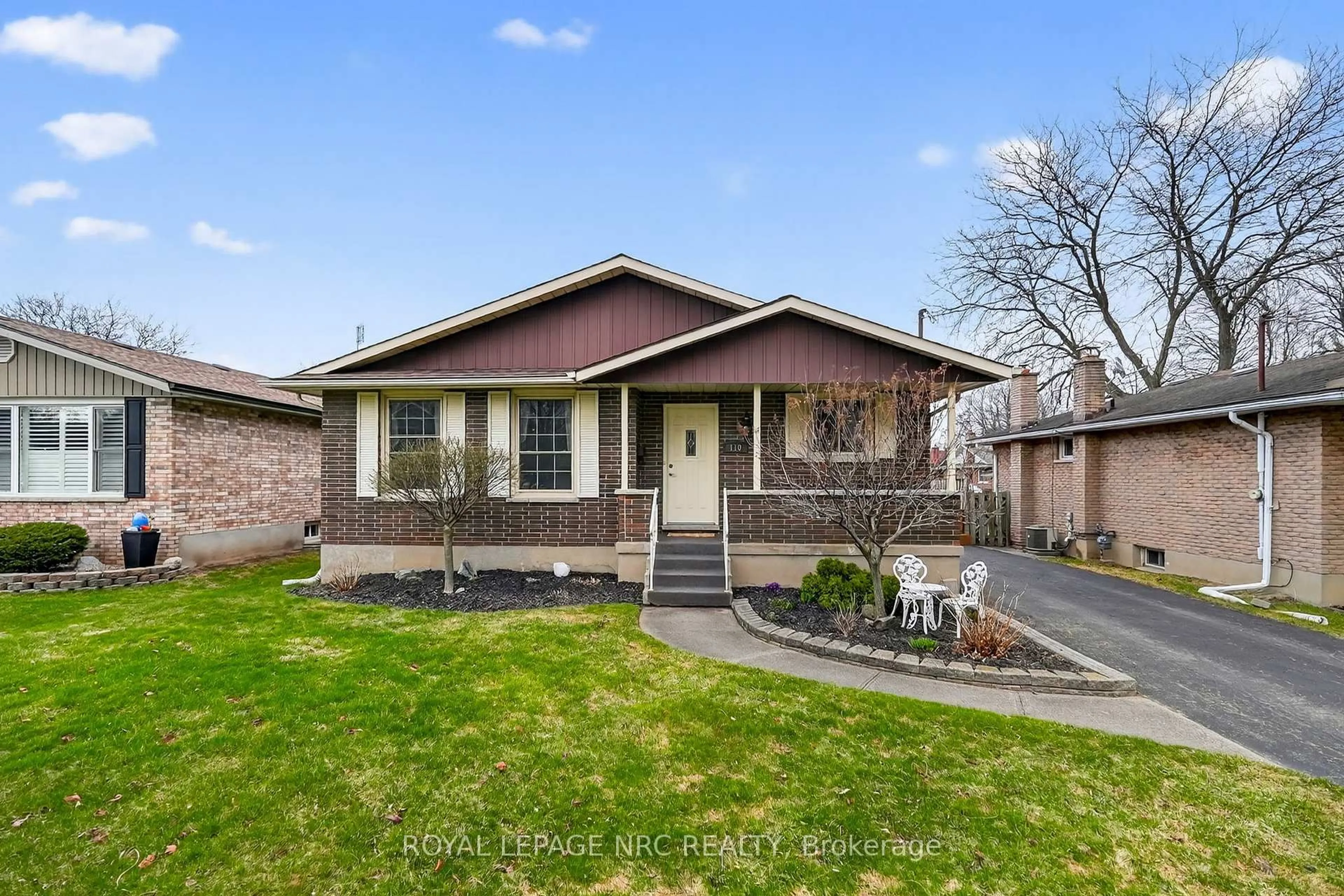 Home with brick exterior material, street for 110 Sherman Dr, St. Catharines Ontario L2N 2L8