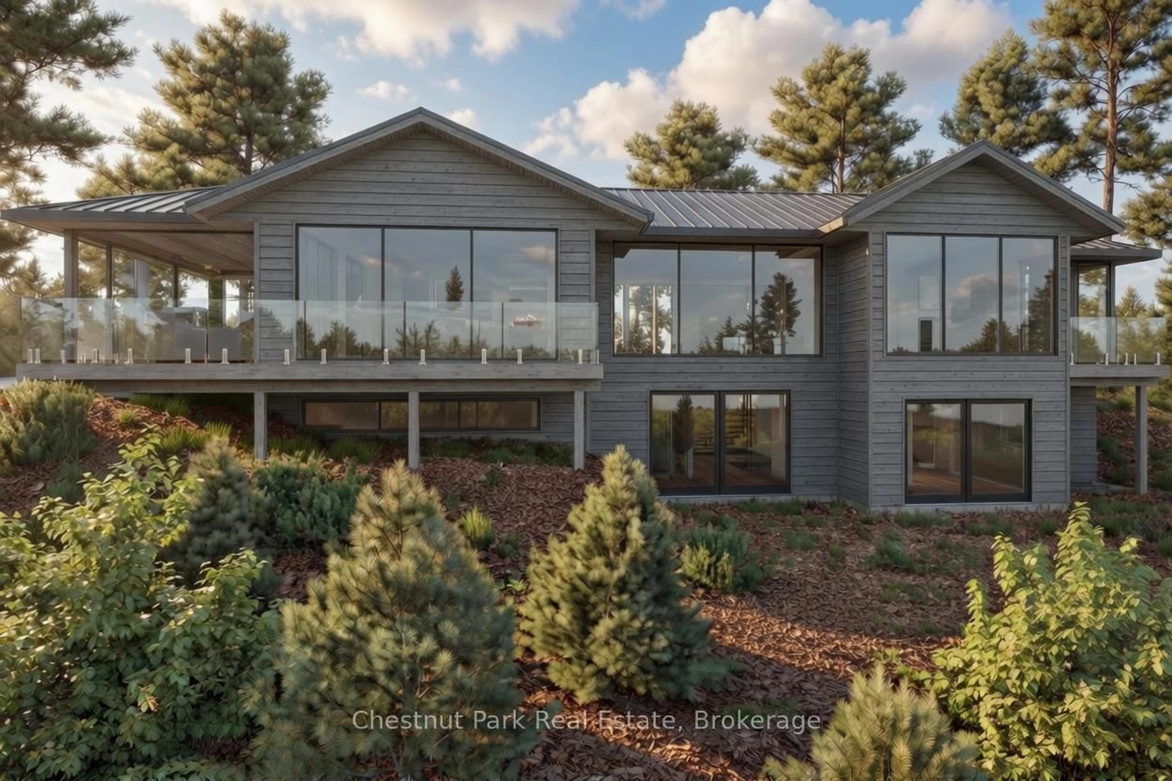 Home with brick exterior material, forest/trees view for 536 SPRINGFIELD Rd, Huntsville Ontario P1H 0H9