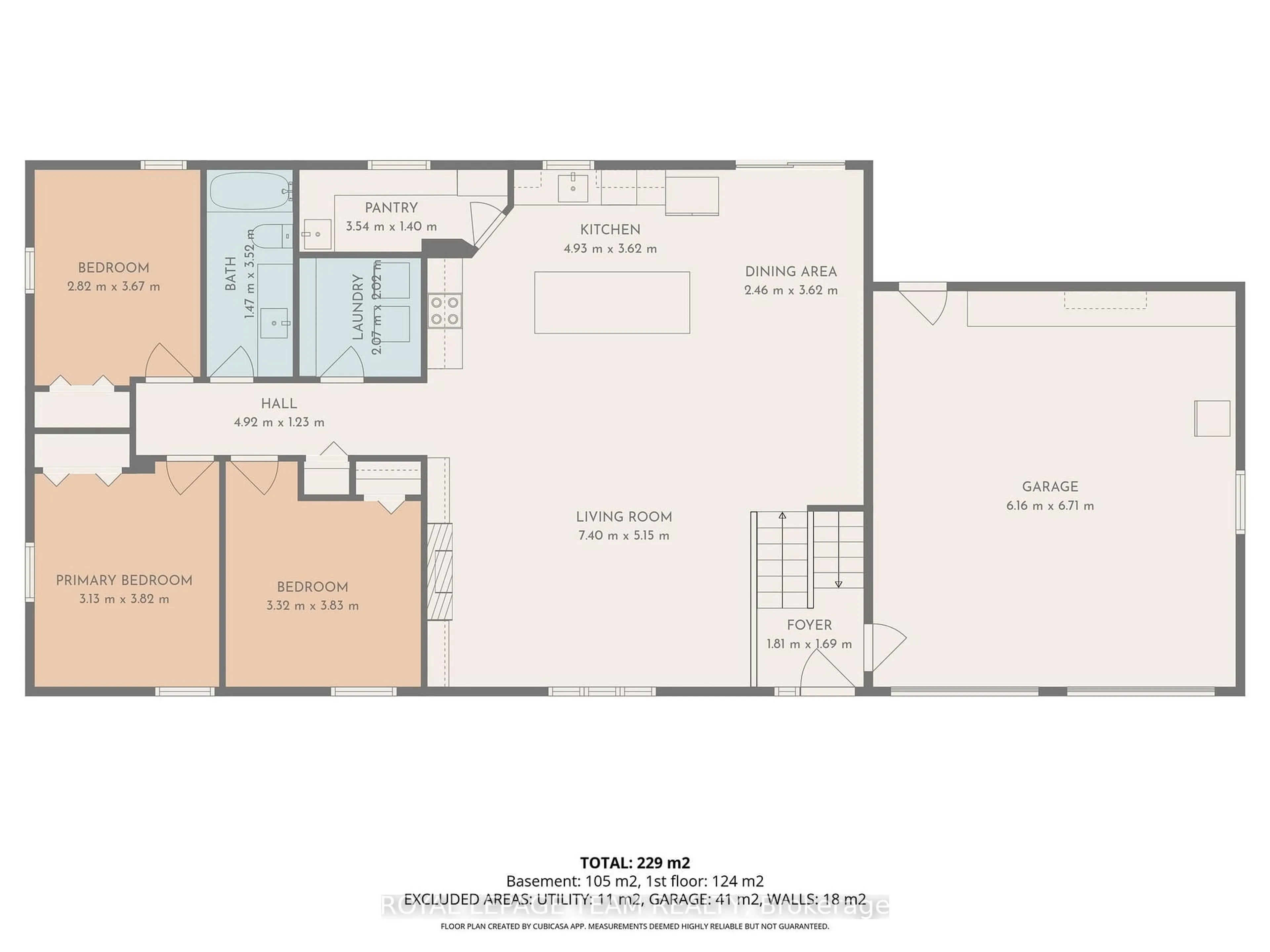 Floor plan for 1386 Johnston Dr, Ottawa Ontario K4P 1A6