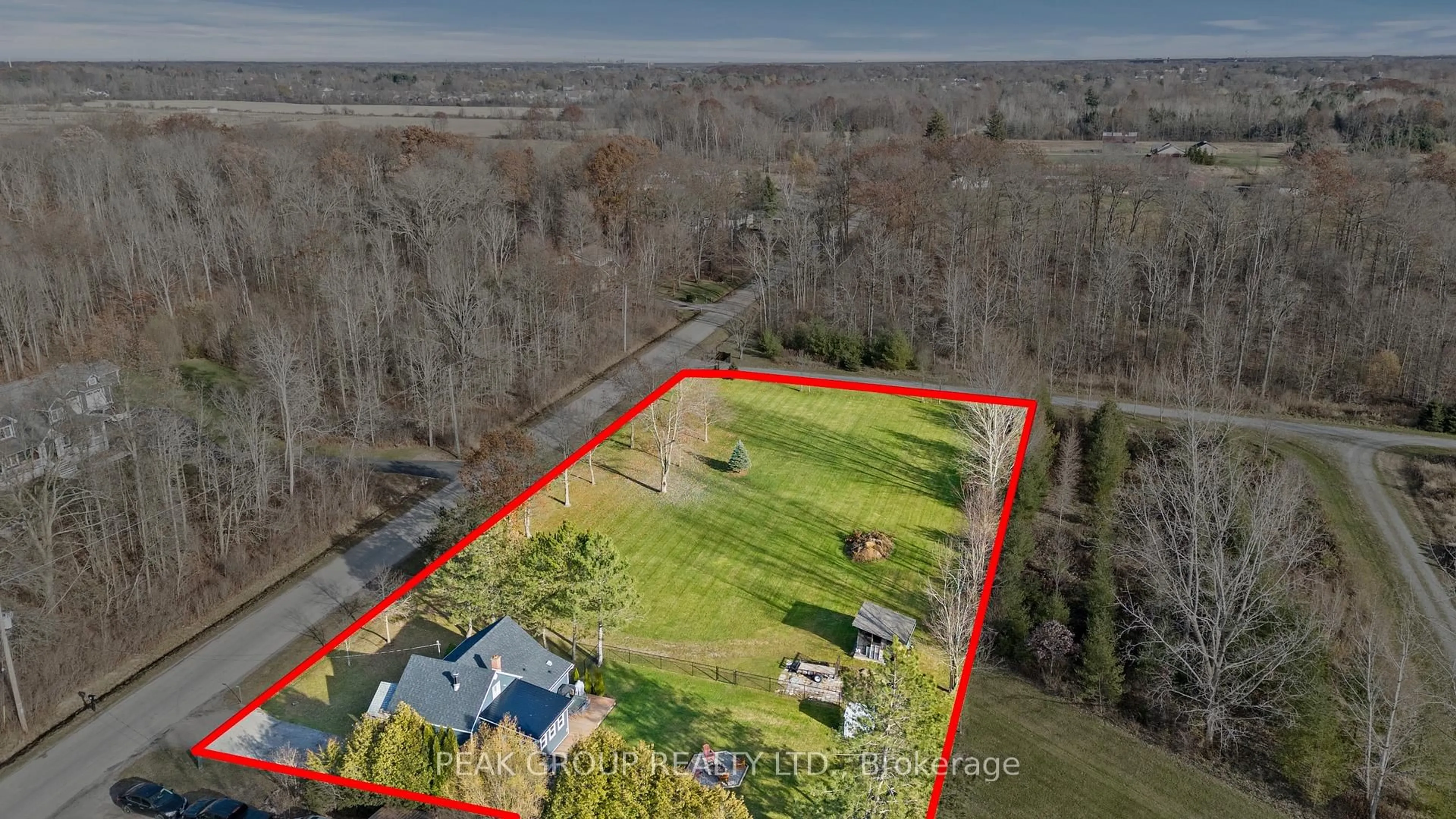 A pic from outside/outdoor area/front of a property/back of a property/a pic from drone, water/lake/river/ocean view for 200 Sumbler Rd, Pelham Ontario L0S 1C0