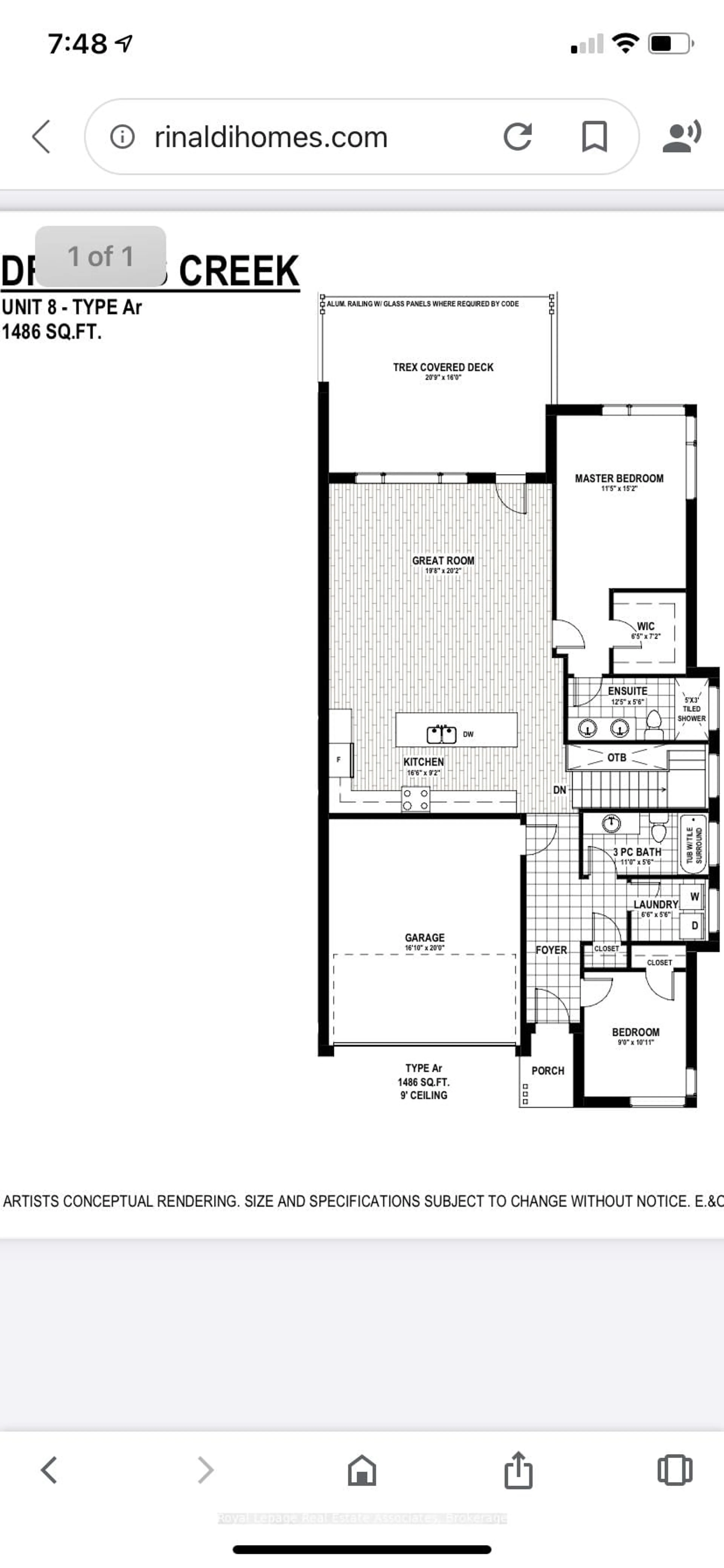 Floor plan for 28 Juniper Tr #8, Welland Ontario L3C 0H5