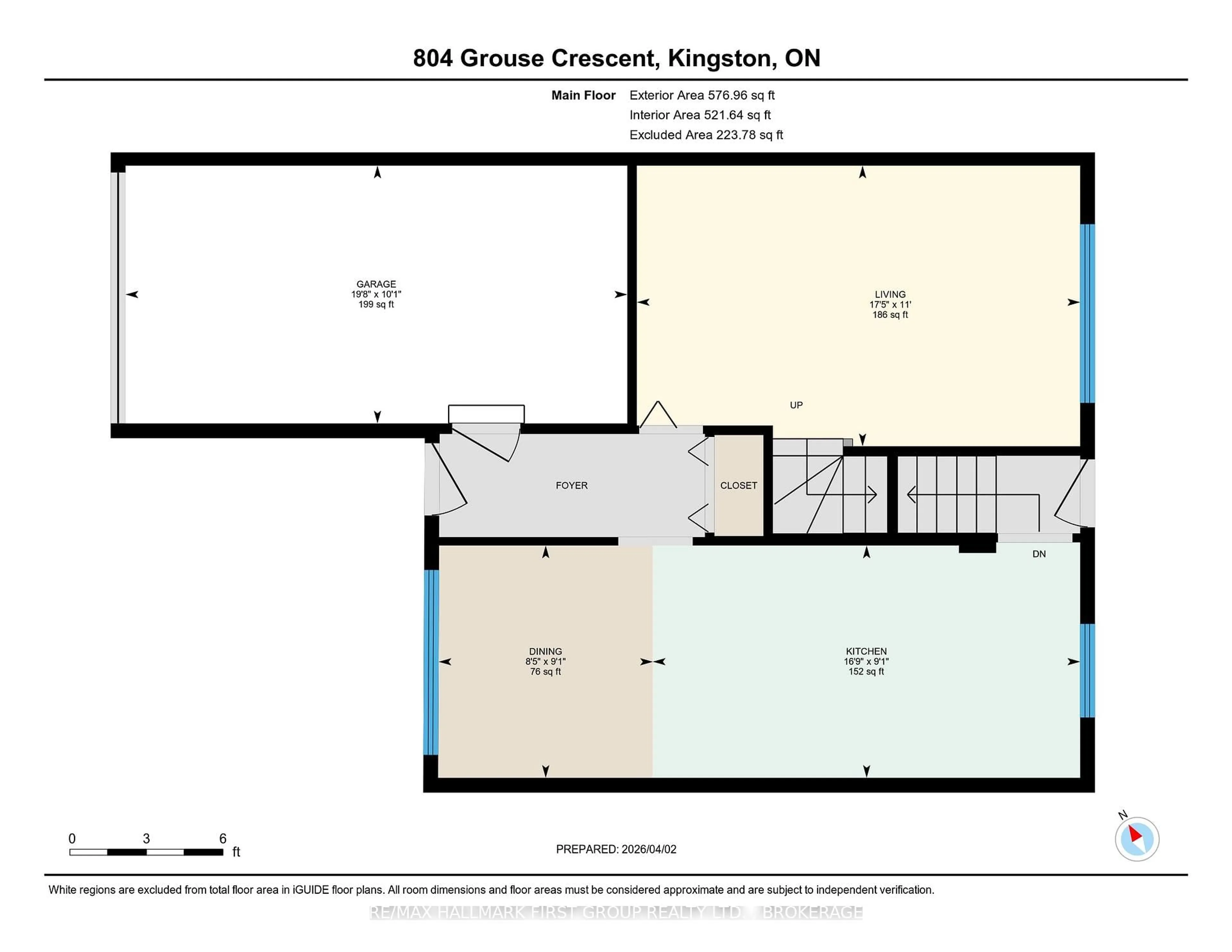 Floor plan for 804 Grouse Cres, Kingston Ontario K7P 1A2