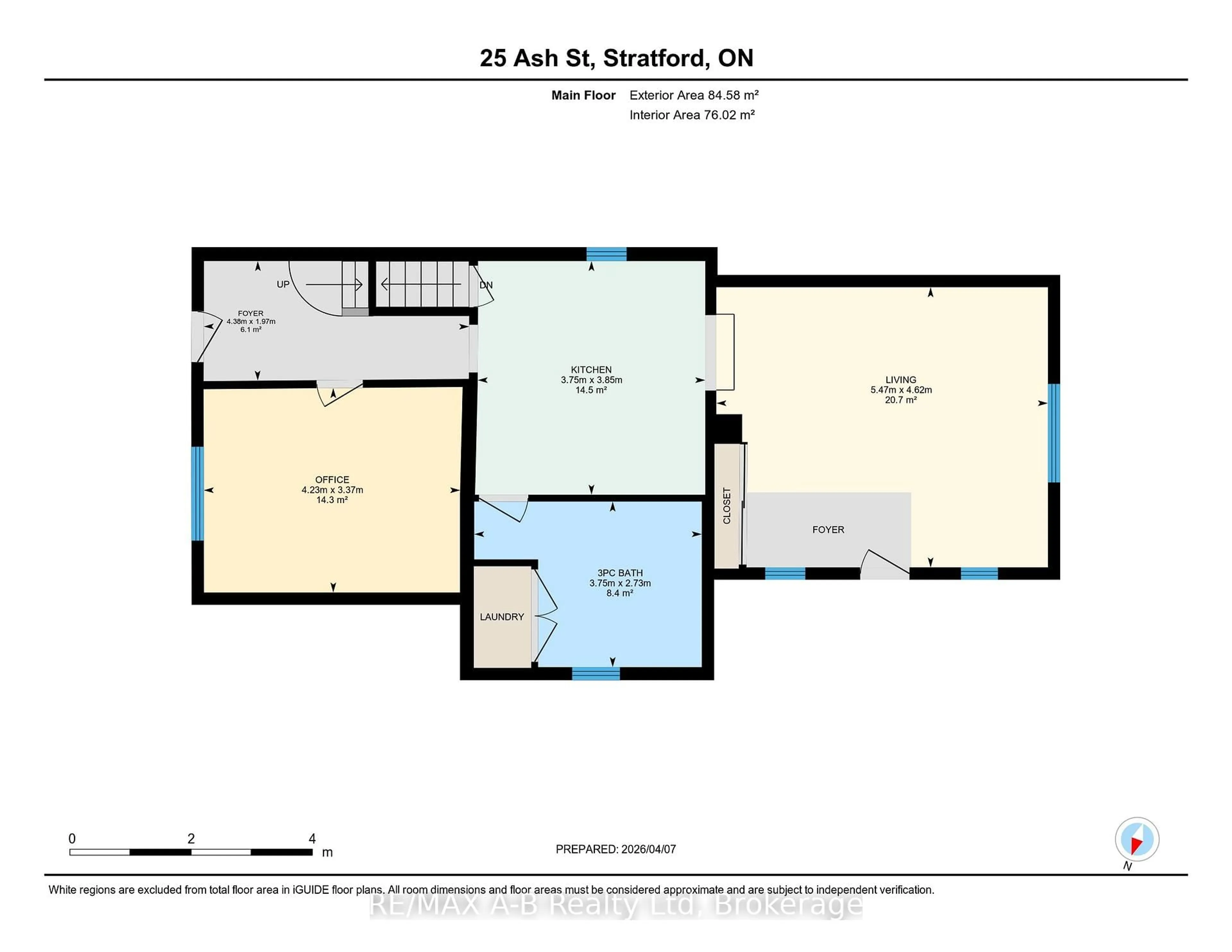 Floor plan for 25 Ash St, Stratford Ontario N5A 1M5