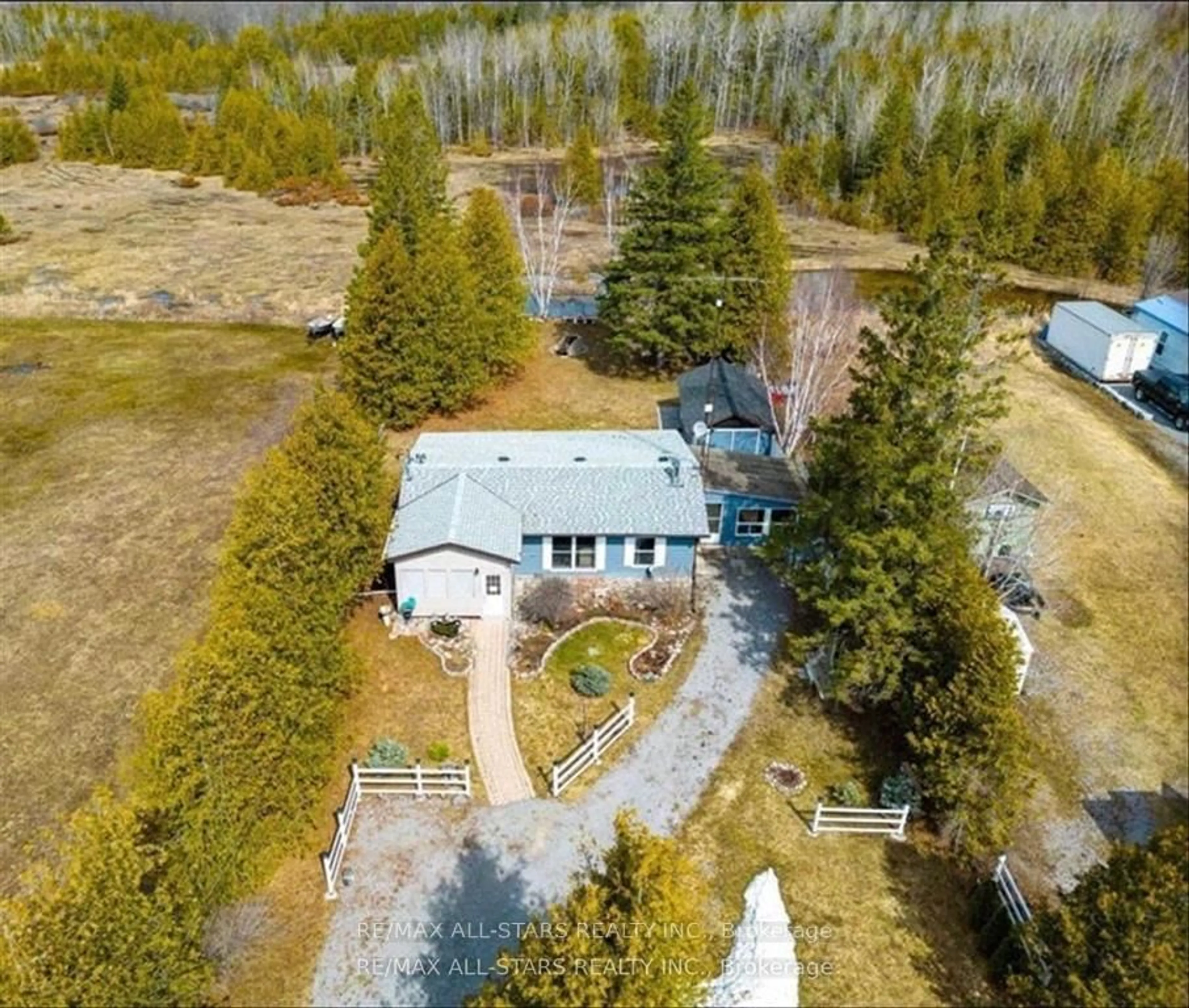 A pic from outside/outdoor area/front of a property/back of a property/a pic from drone, unknown for 220 McGuire Beach Rd, Kawartha Lakes Ontario K0M 2B0