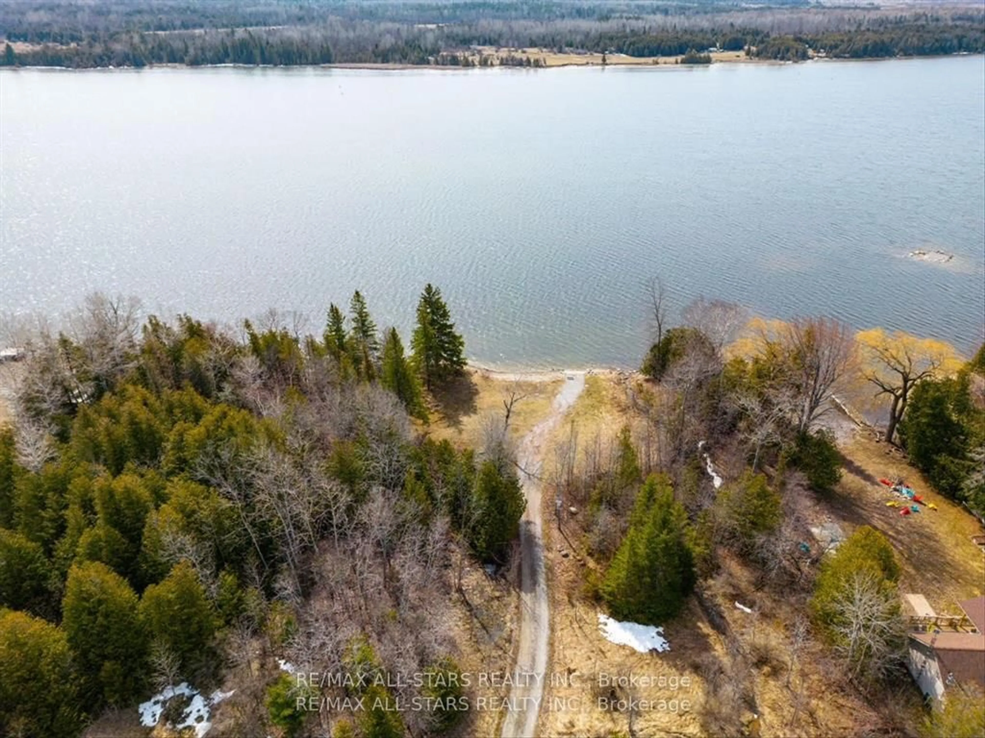 A pic from outside/outdoor area/front of a property/back of a property/a pic from drone, water/lake/river/ocean view for 220 McGuire Beach Rd, Kawartha Lakes Ontario K0M 2B0