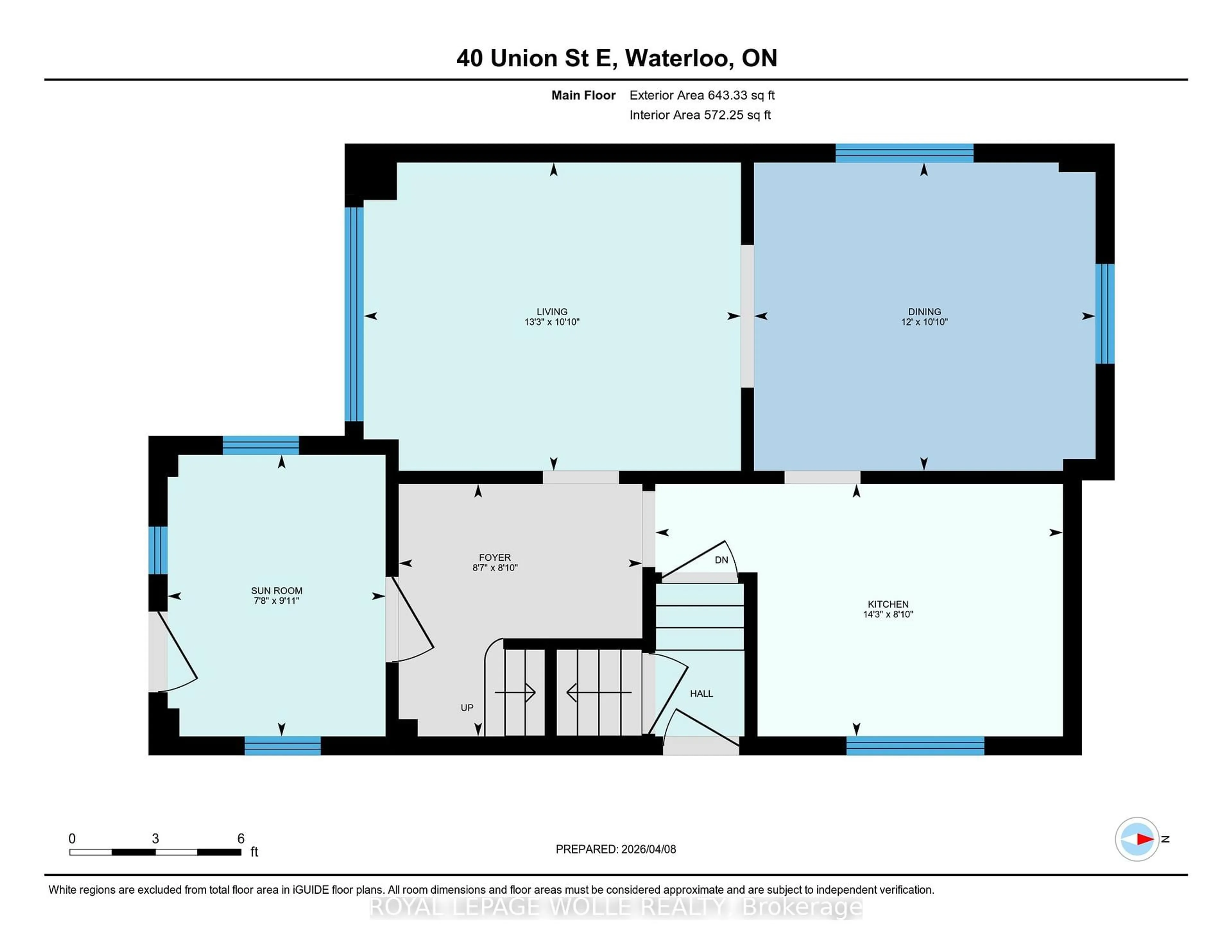 Floor plan for 40 Union St, Waterloo Ontario N2J 1B7