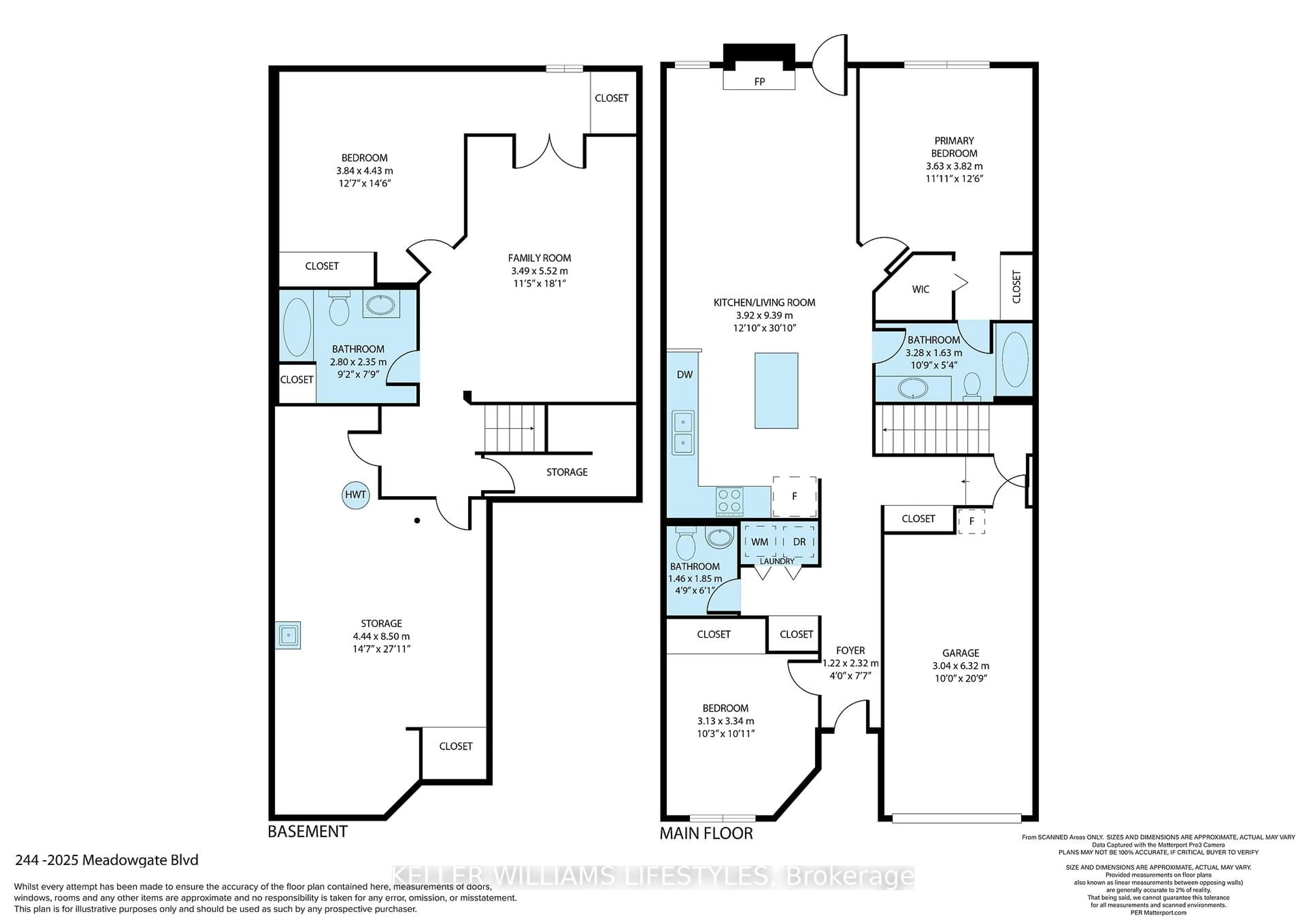 Floor plan for 2025 Meadowgate Blvd #244, London South Ontario N6M 1K9